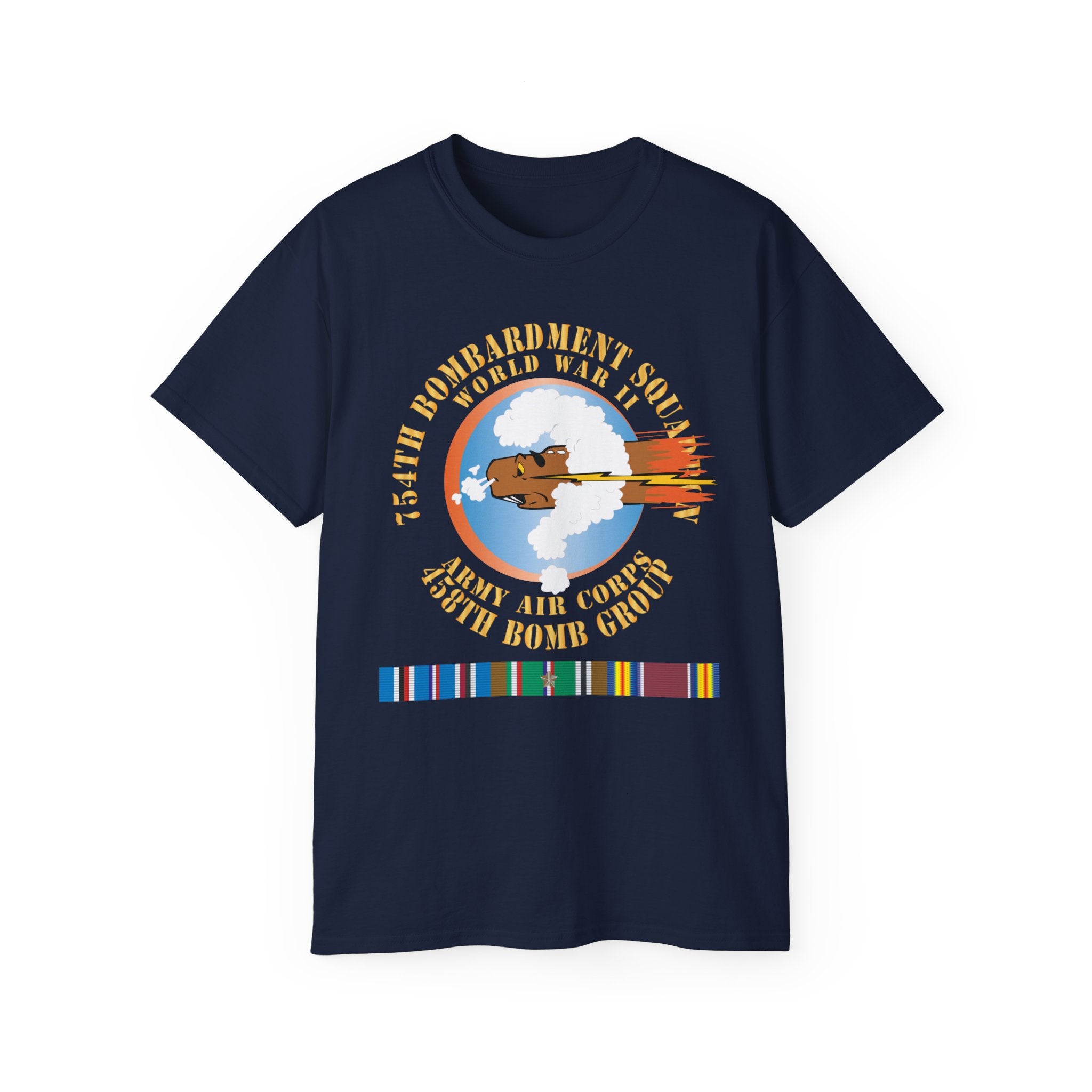 Unisex Ultra Cotton Tee - AAC - 754th Bombardment Squadron - 458th Bomb Group - WWII w EUR SVC X 300