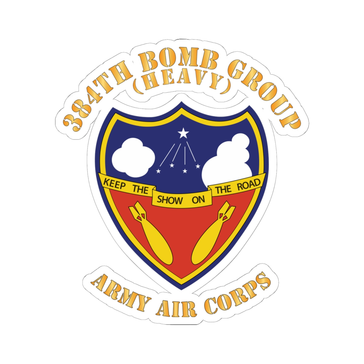 Kiss-Cut Stickers - AAC - 384th Bomb Group X 300