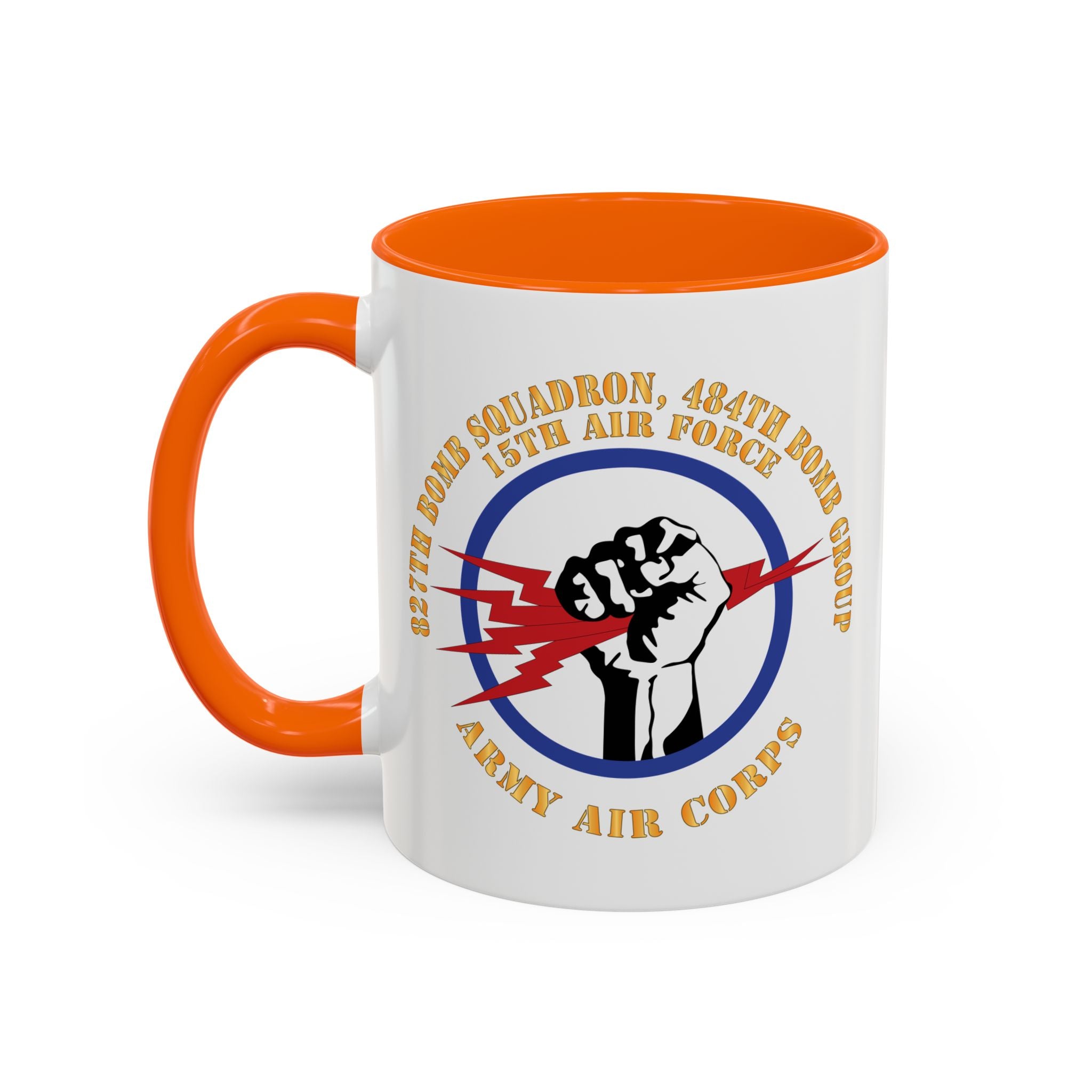 Accent Coffee Mug - AAC - 827th Bomb Squadron, 484th Bomb Group - 15th AAF X 300