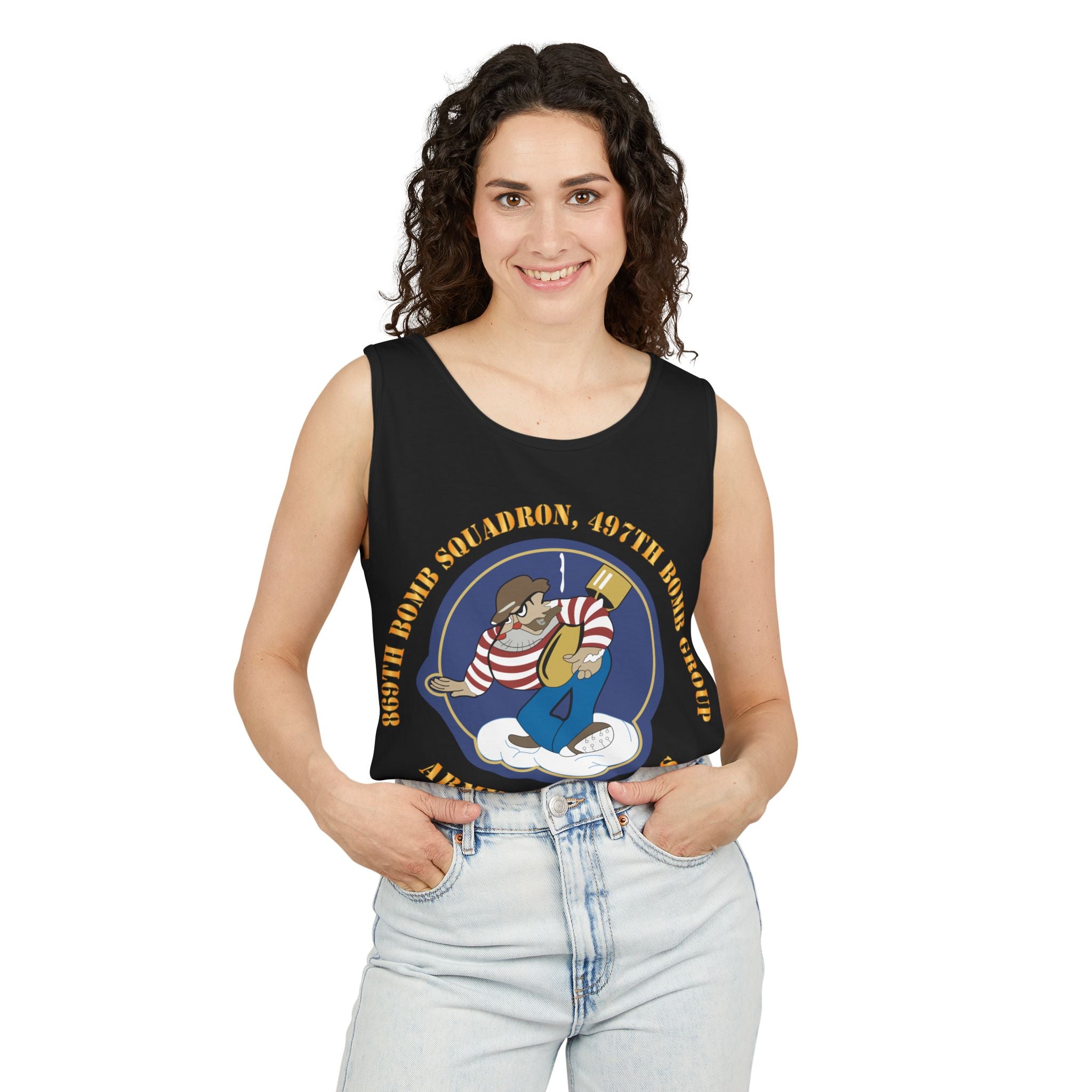 Unisex Garment-Dyed Tank Top - AAC - 869th Bomb Squadron, 497th Bomb Group X 300