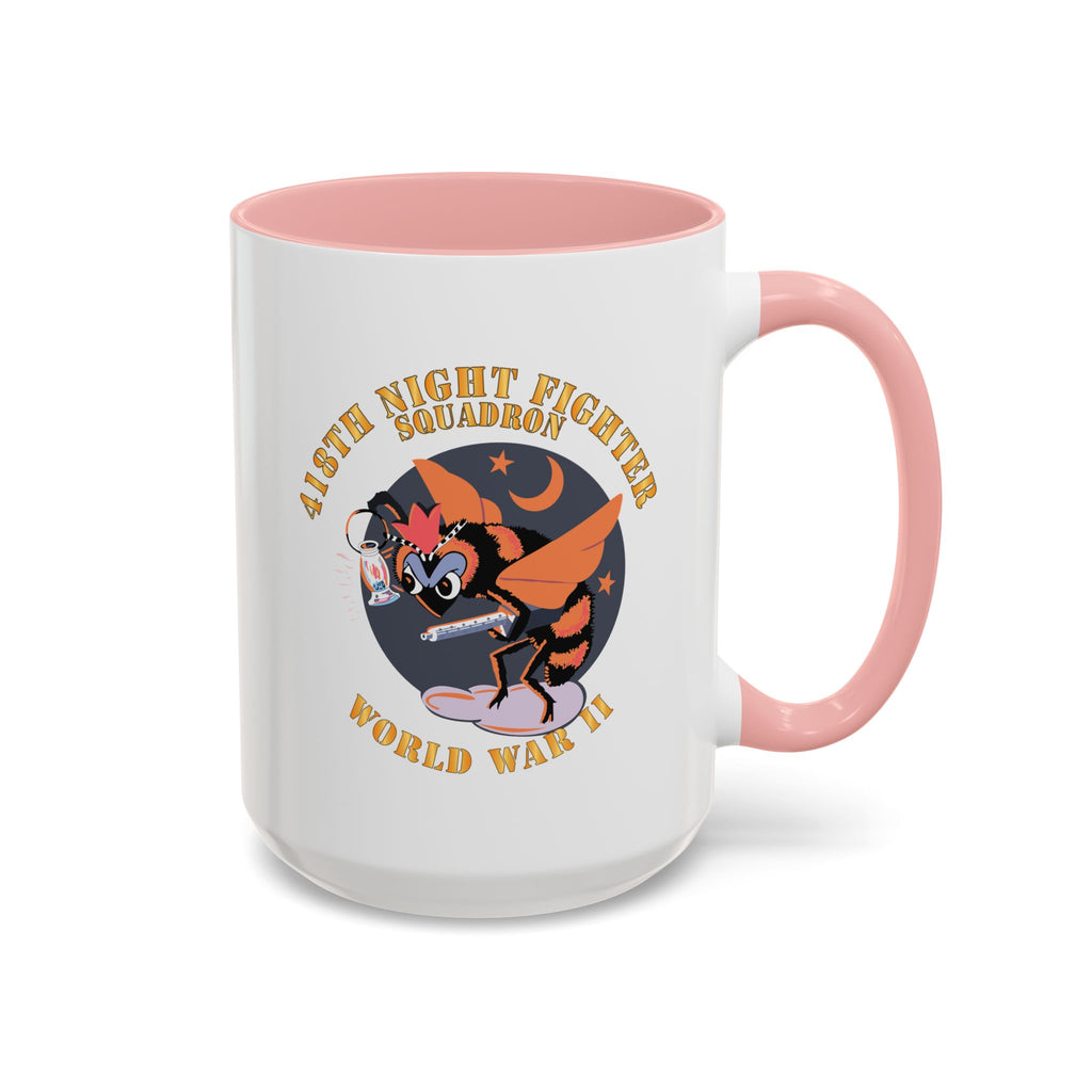 Accent Coffee Mug - AAC - 418th Night Fighter Squadron - WWII X 300