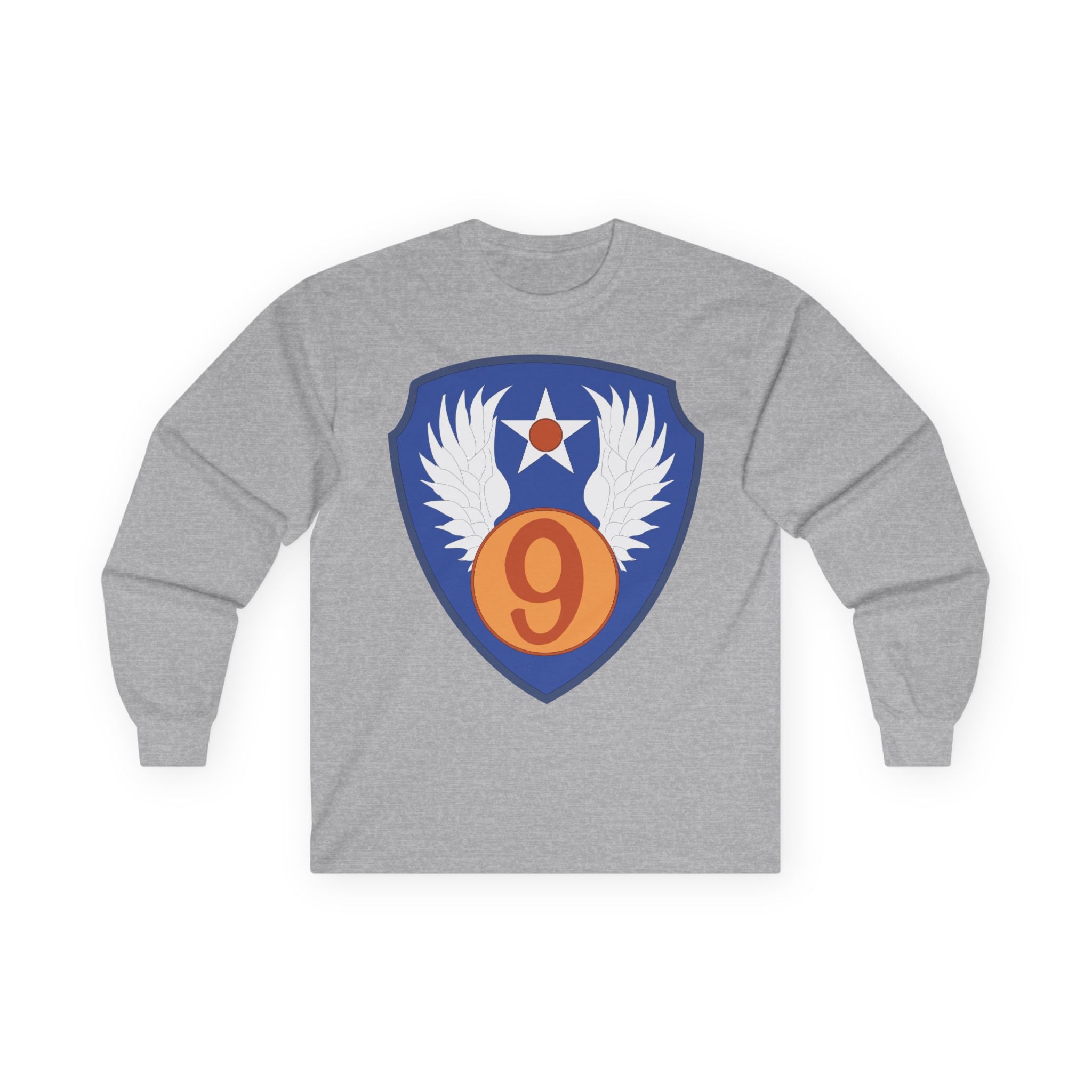Unisex Long Sleeve Tee - AAC - SSI - 9th Air Force wo Txt X 300
