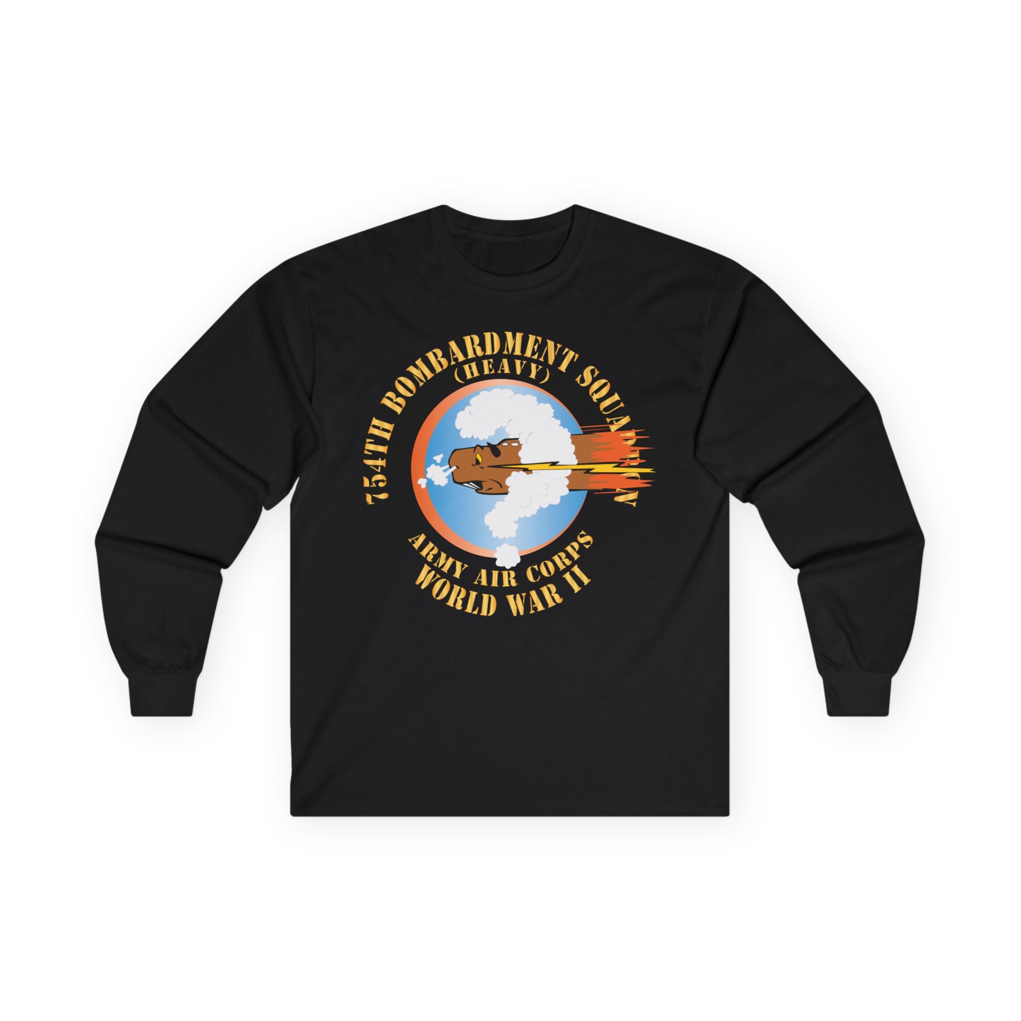 Unisex Long Sleeve Tee - AAC - 754th Bombardment Squadron - Army Air Corps - WWII X 300