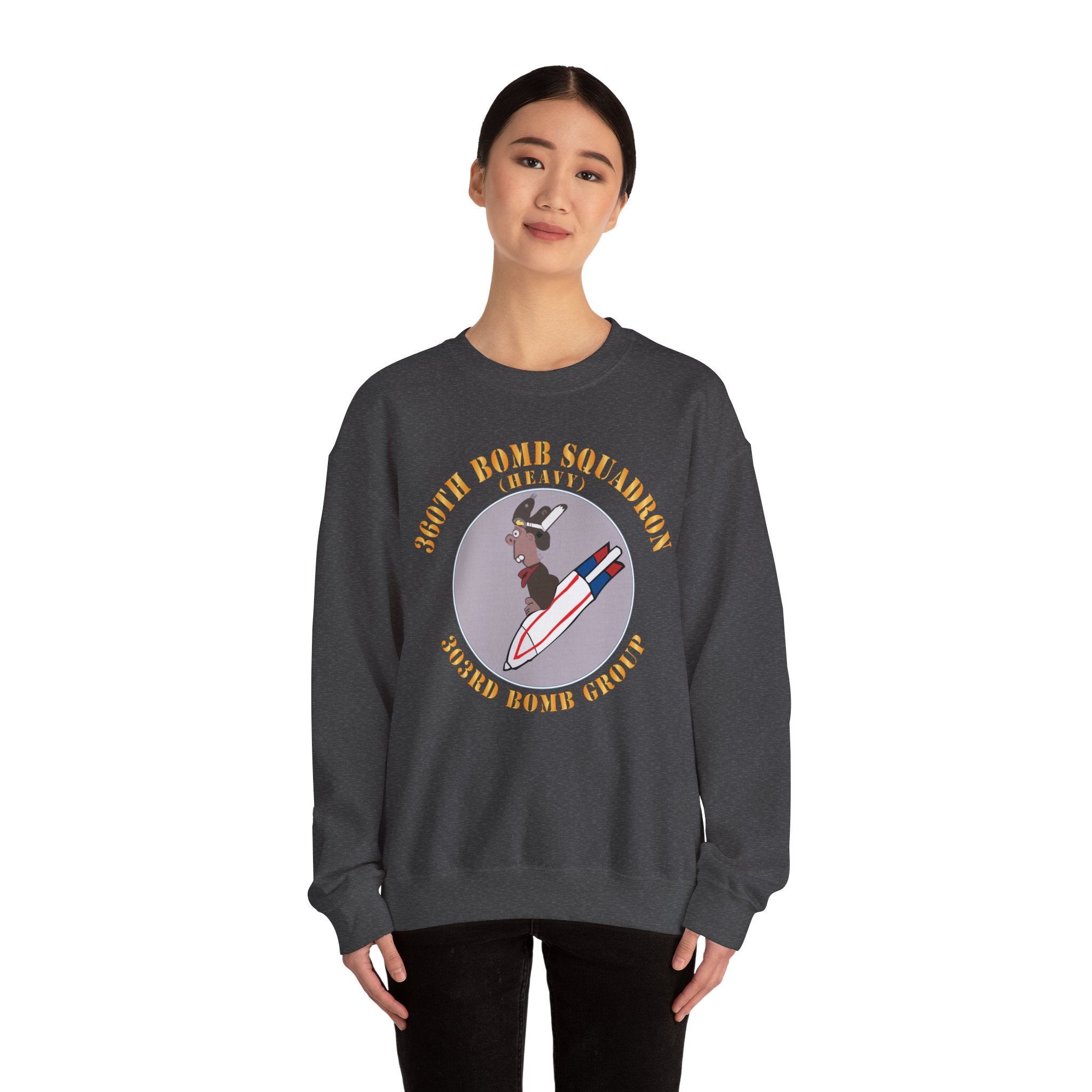 Crewneck Sweatshirt - AAC - 360th Bomb Squadron - 303rd BG - WWII X 300