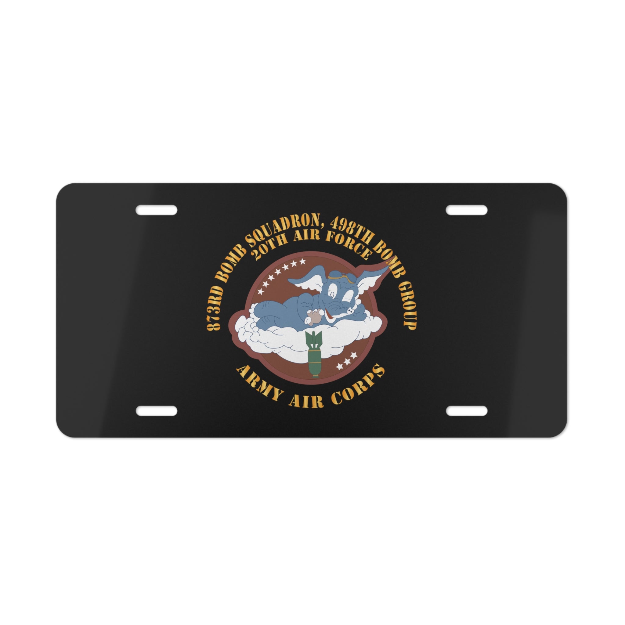 License Plate - AAC - 873rd Bomb Squadron, 498th Bomb Group - 20th AAF X 300