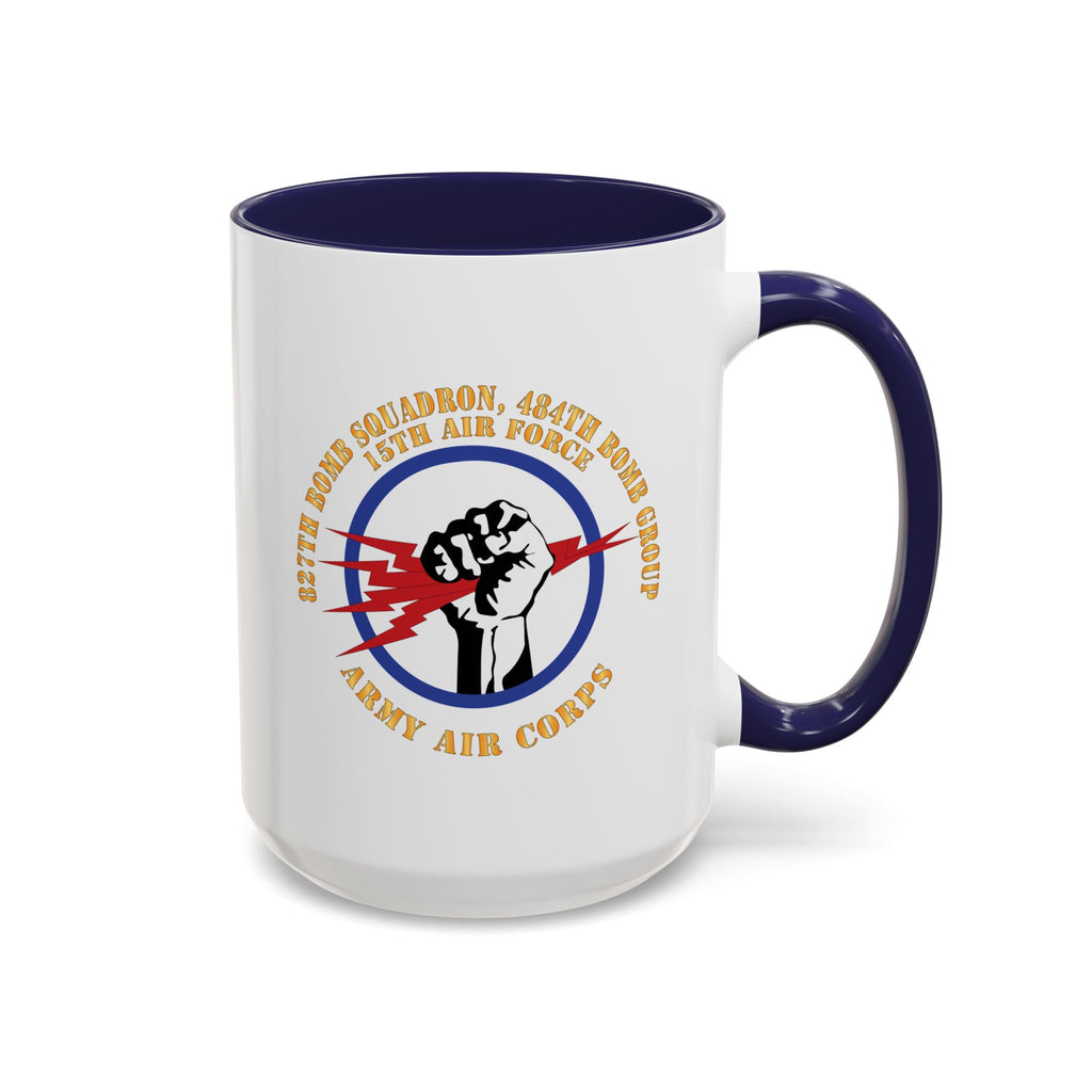 Accent Coffee Mug - AAC - 827th Bomb Squadron, 484th Bomb Group - 15th AAF X 300