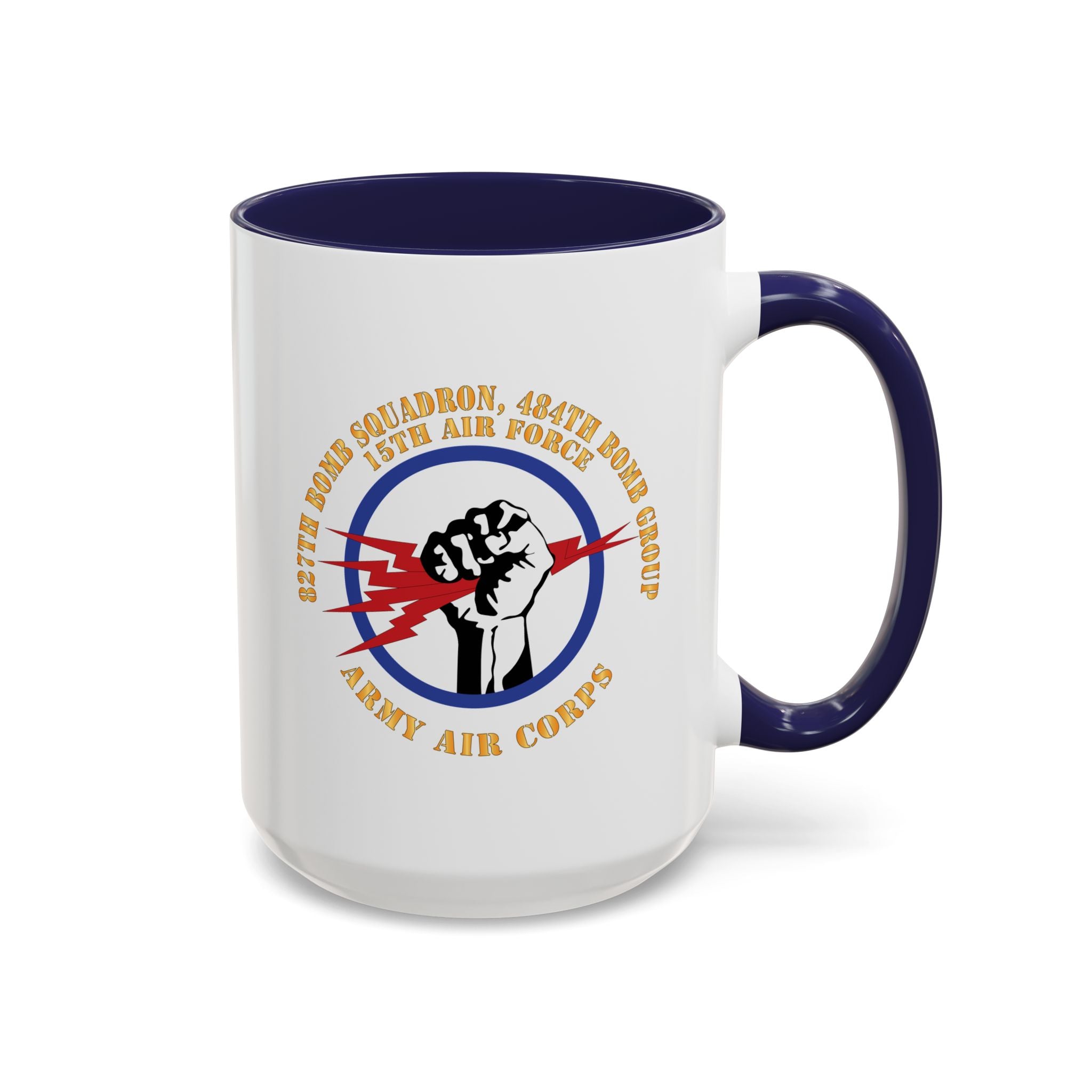 Accent Coffee Mug - AAC - 827th Bomb Squadron, 484th Bomb Group - 15th AAF X 300