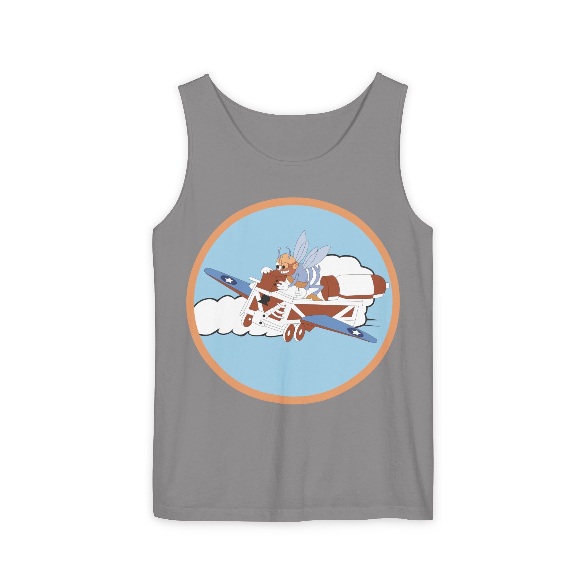 Unisex Garment-Dyed Tank Top - AAC - 782nd Bomb Squadron, 465th Bomb Group - 15th AF wo Txt X 300