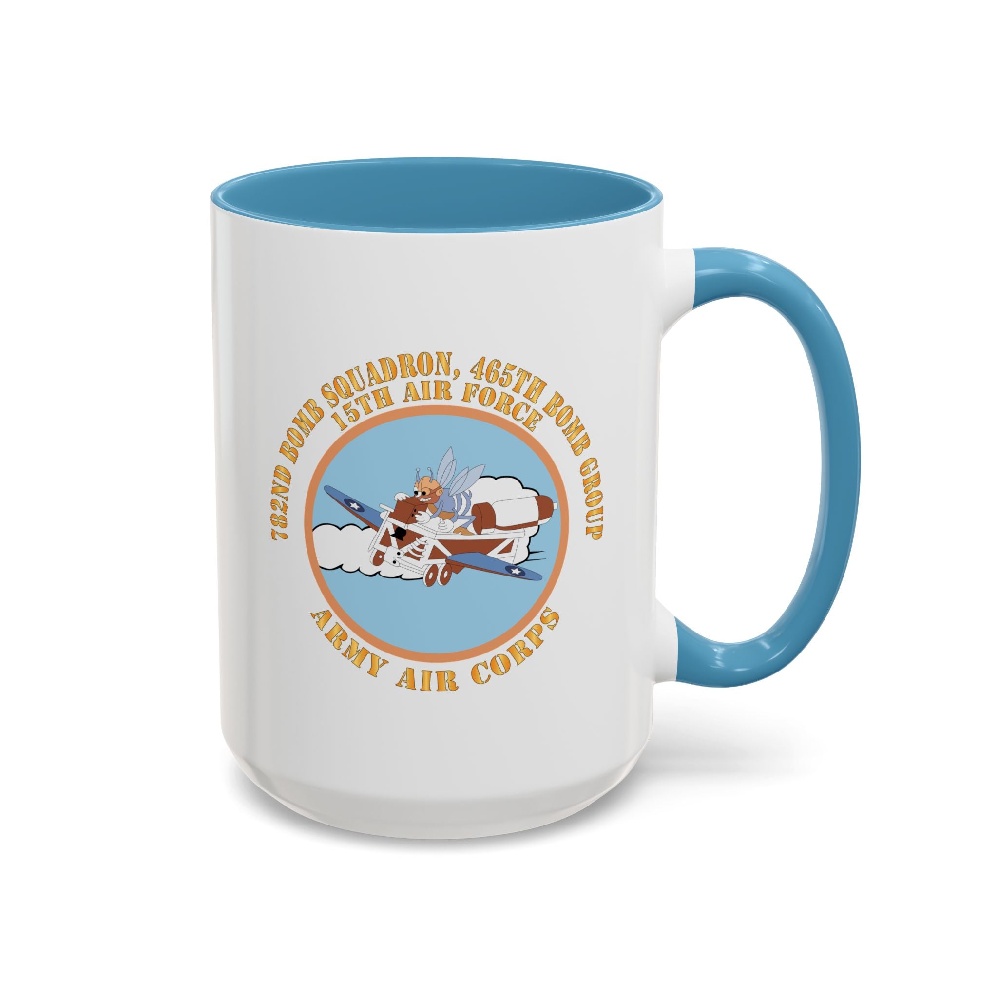 Accent Coffee Mug - AAC - 782nd Bomb Squadron, 465th Bomb Group - 15th AF X 300