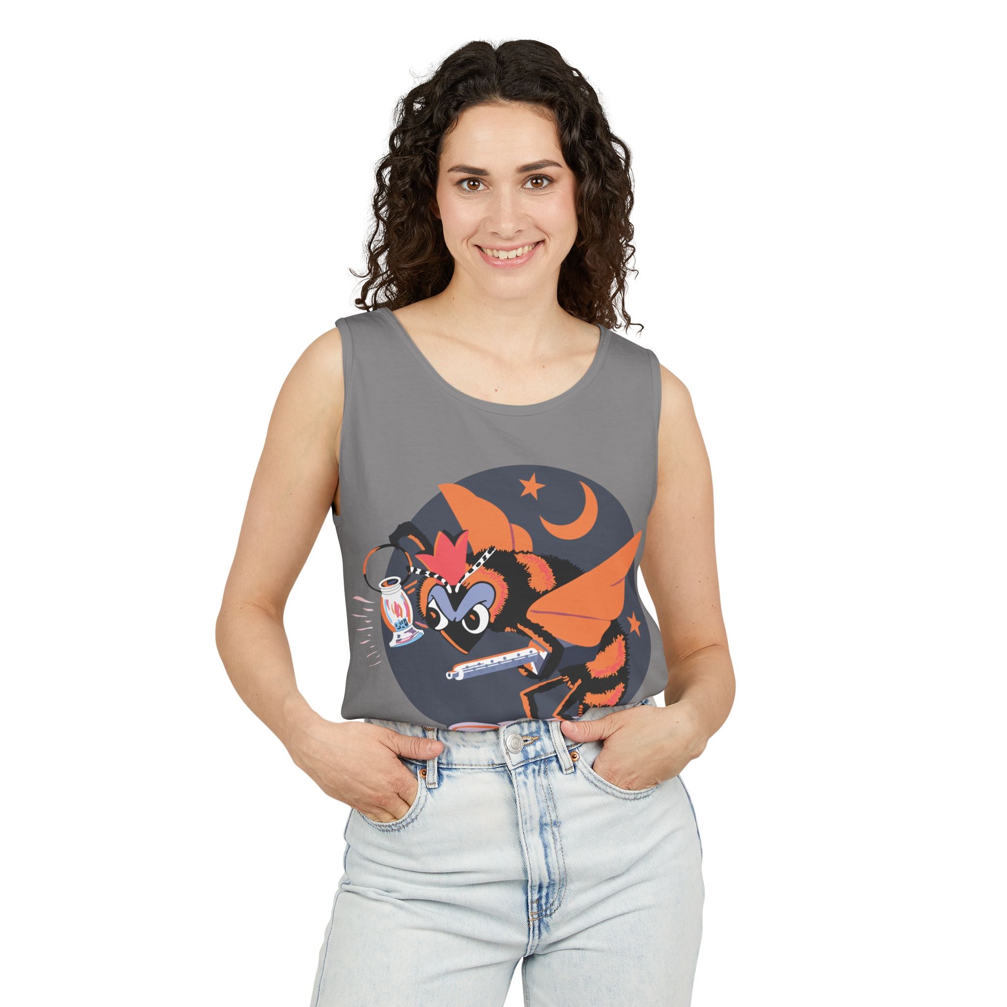 Unisex Garment-Dyed Tank Top - AAC - 418th Night Fighter Squadron wo txt X 300