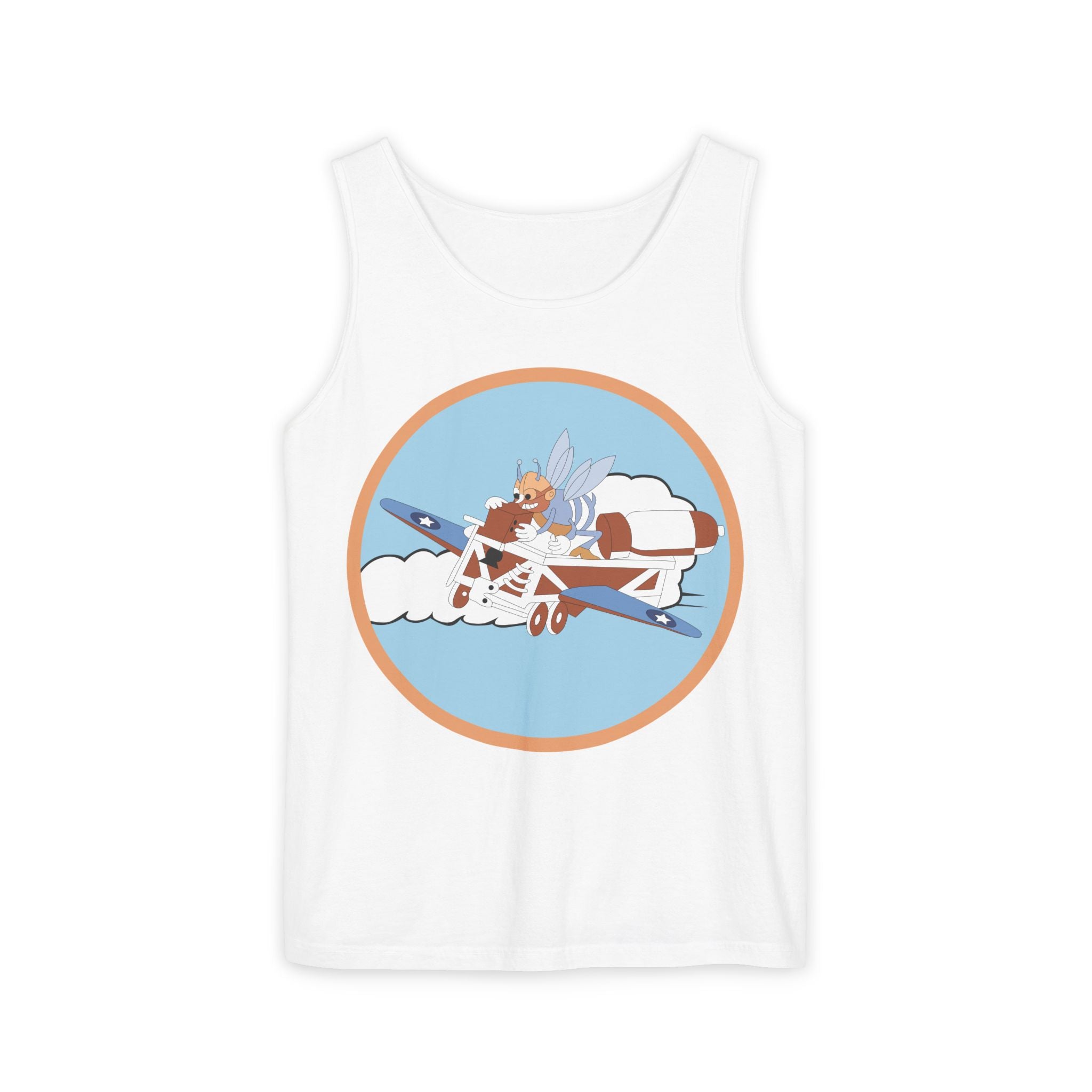 Unisex Garment-Dyed Tank Top - AAC - 782nd Bomb Squadron, 465th Bomb Group - 15th AF wo Txt X 300