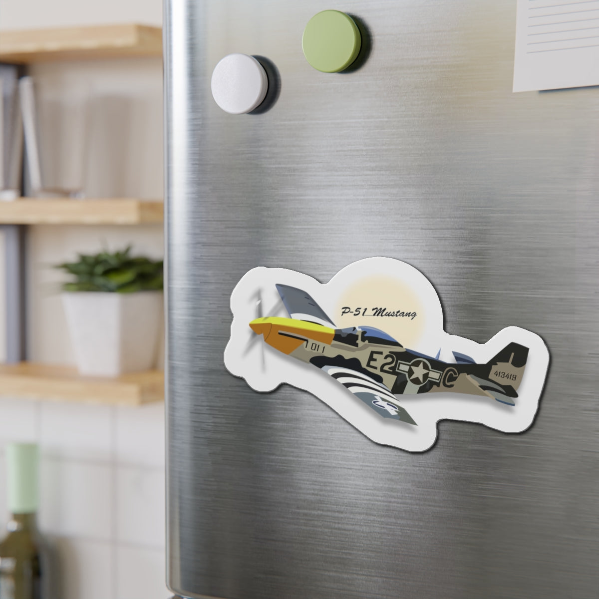 Die-Cut Magnets - Army Air Corps P-51 Mustang wo AAC X 300