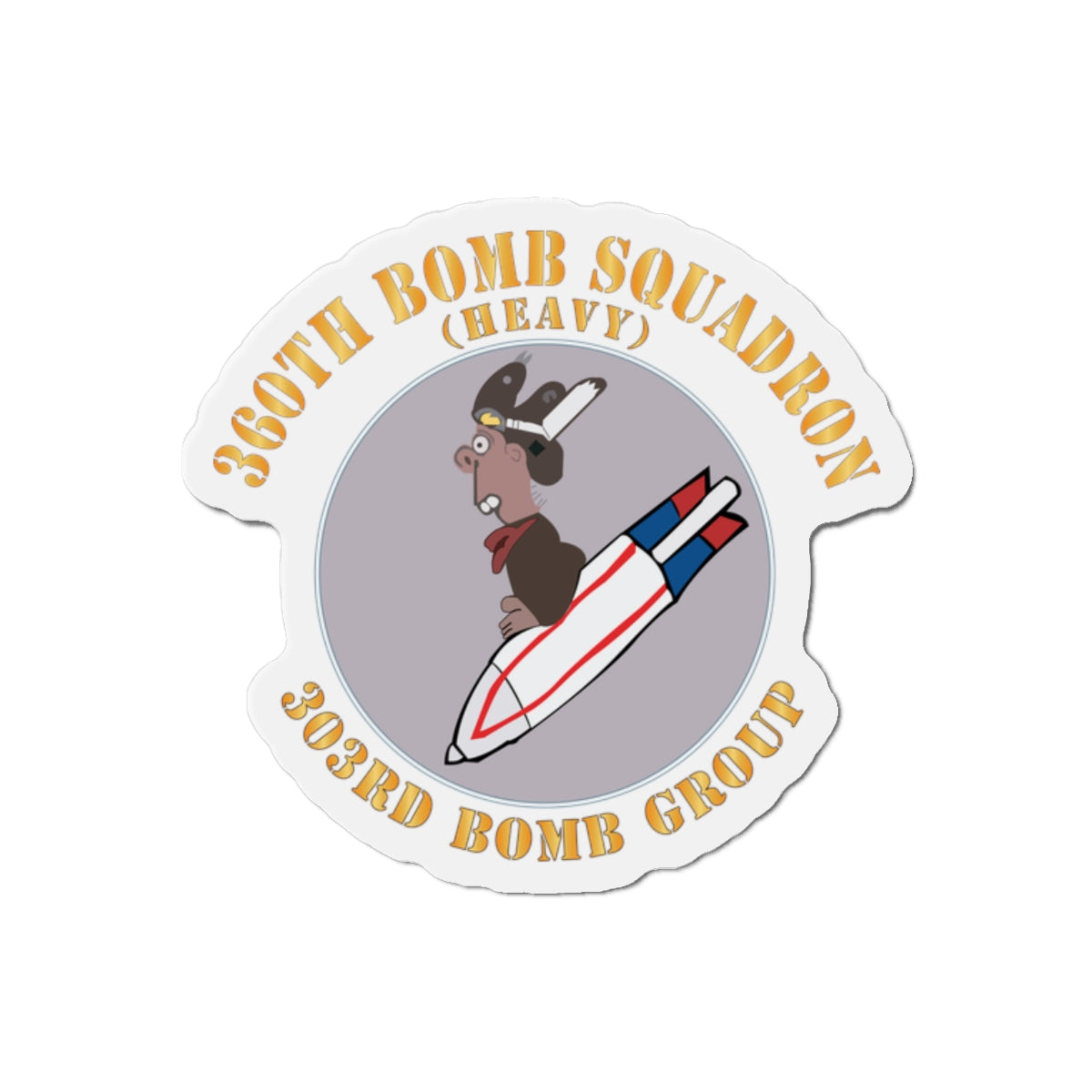 Die-Cut Magnets - AAC - 360th Bomb Squadron - 303rd BG - WWII X 300
