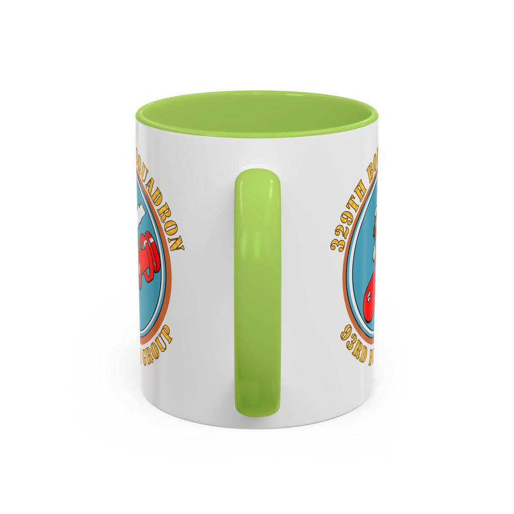 Accent Coffee Mug - AAC - 329th Bomb Squadron,93rd Bomb Group - WWII - USAAF