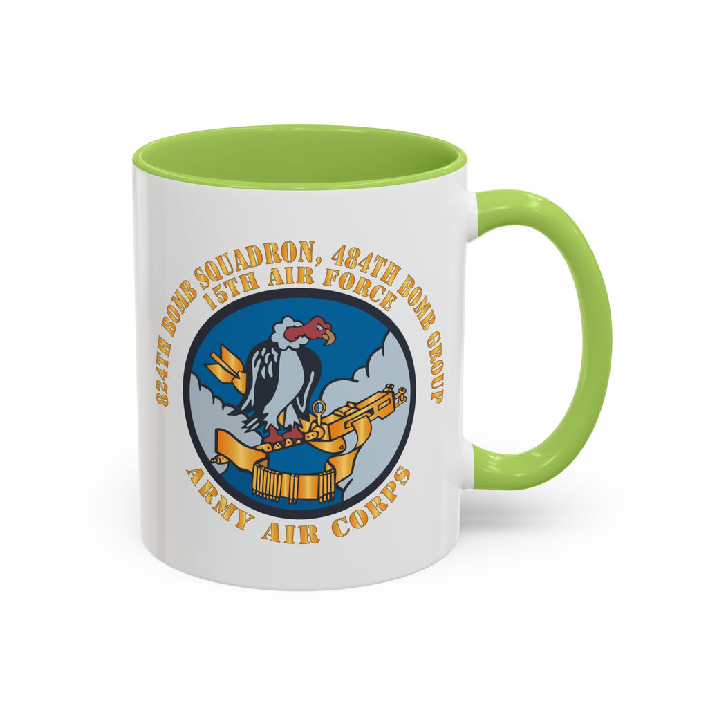 Accent Coffee Mug - AAC - 824th Bomb Squadron, 484th Bomb Group - 15th AAF X 300