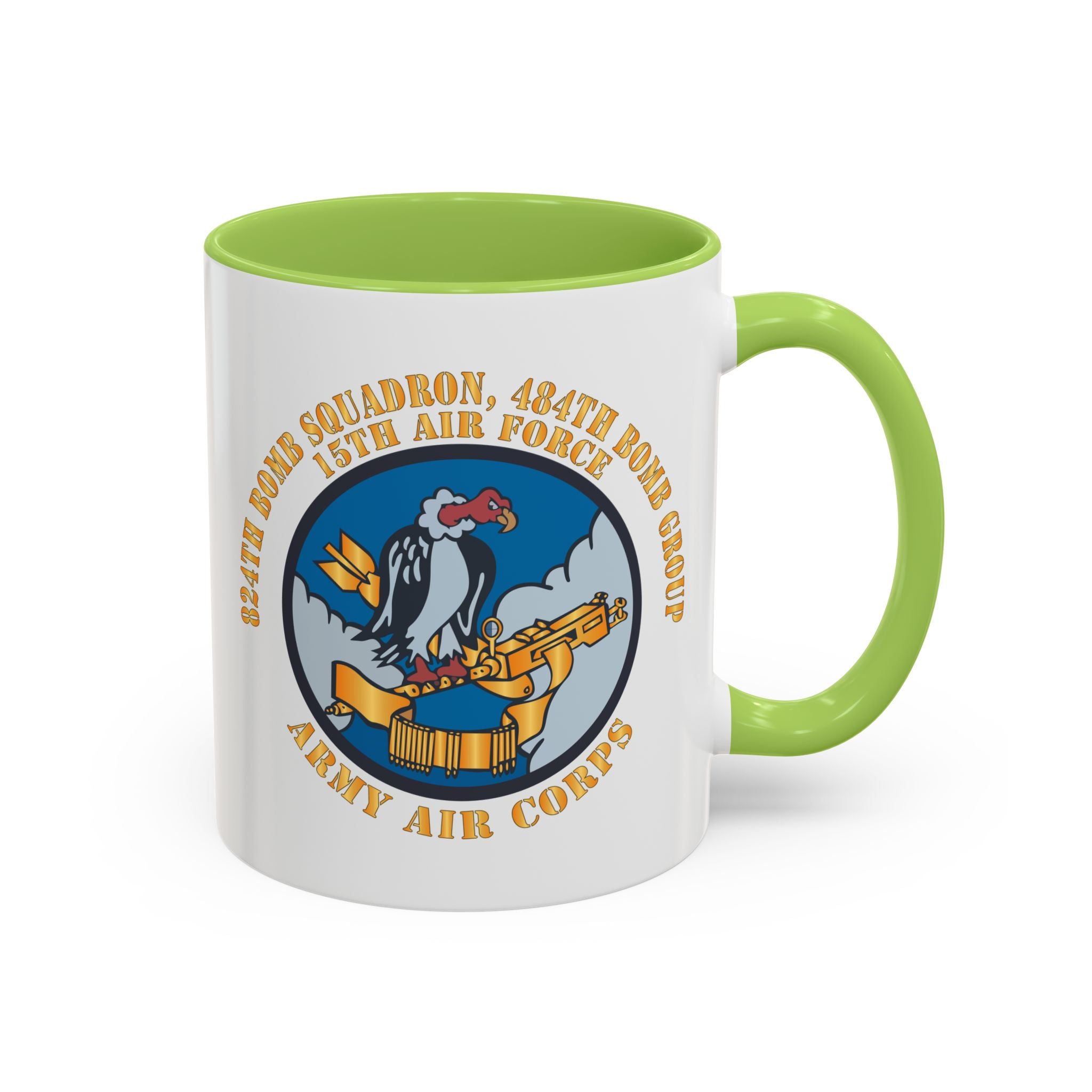 Accent Coffee Mug - AAC - 824th Bomb Squadron, 484th Bomb Group - 15th AAF X 300