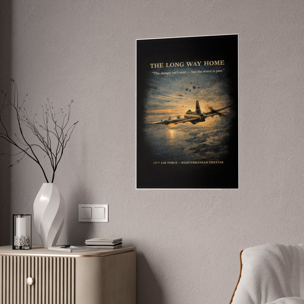 775th Bomb Squadron Vintage Air Force Tribute Poster Print - Gloss Poster - The Long Way Home