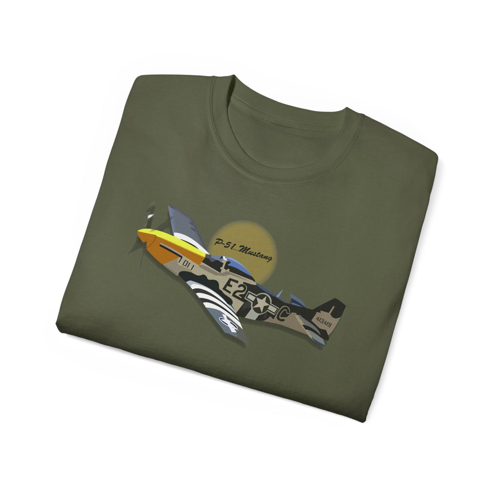 Unisex Ultra Cotton Tee - Army Air Corps P-51 Mustang wo AAC X 300