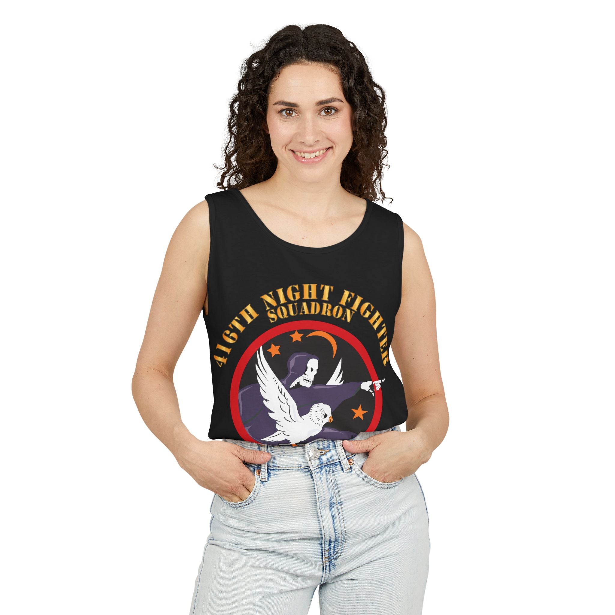 Unisex Garment-Dyed Tank Top - AAC - 416th Night Fighter Squadron - WWII X 300