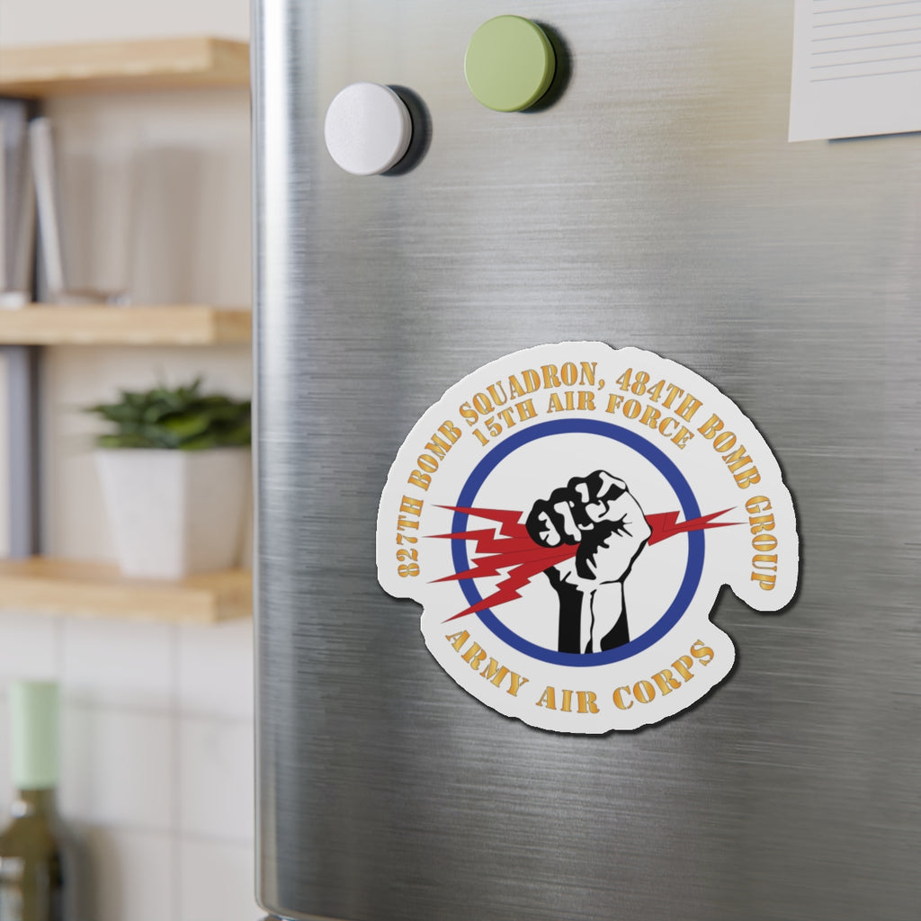 Die-Cut Magnets - AAC - 827th Bomb Squadron, 484th Bomb Group - 15th AAF X 300