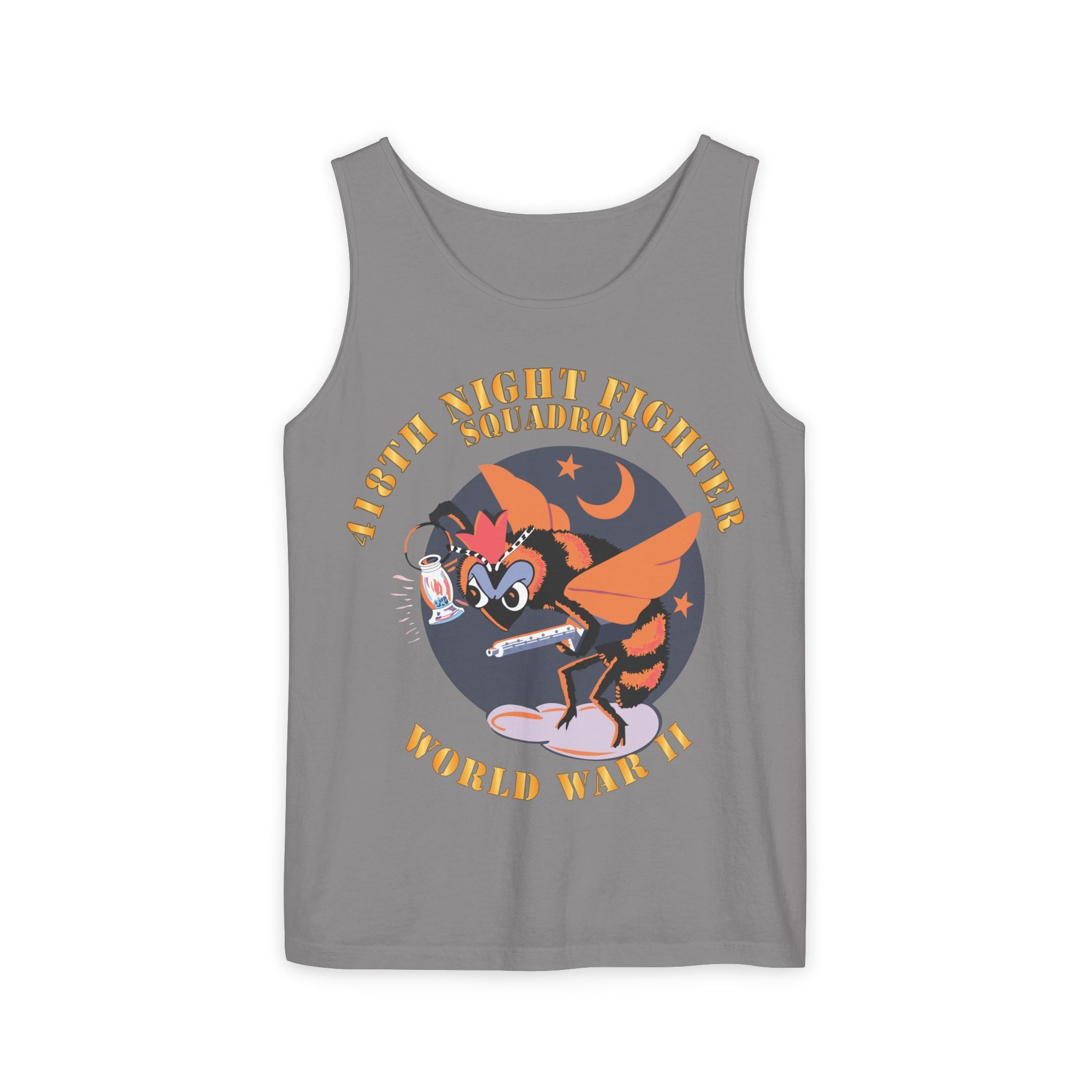 Unisex Garment-Dyed Tank Top - AAC - 418th Night Fighter Squadron - WWII X 300