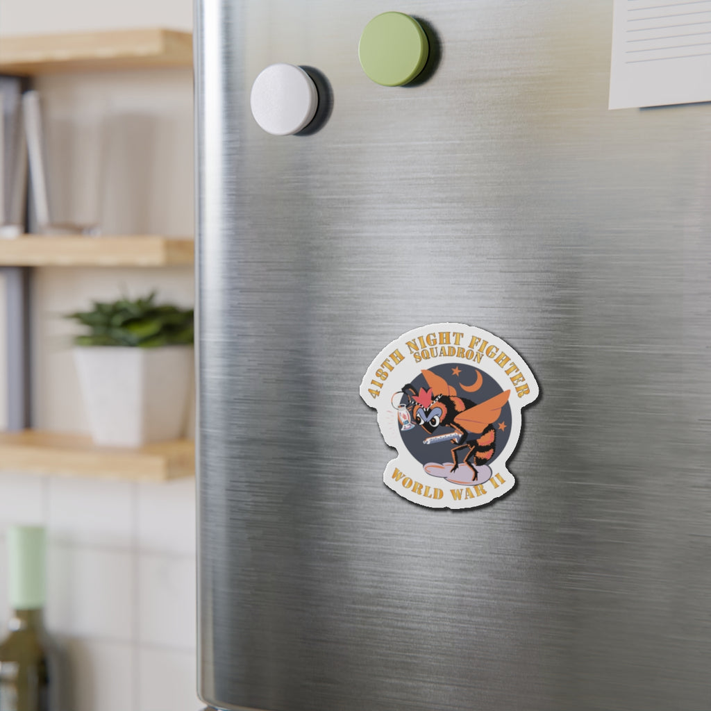 Die-Cut Magnets - AAC - 418th Night Fighter Squadron - WWII X 300