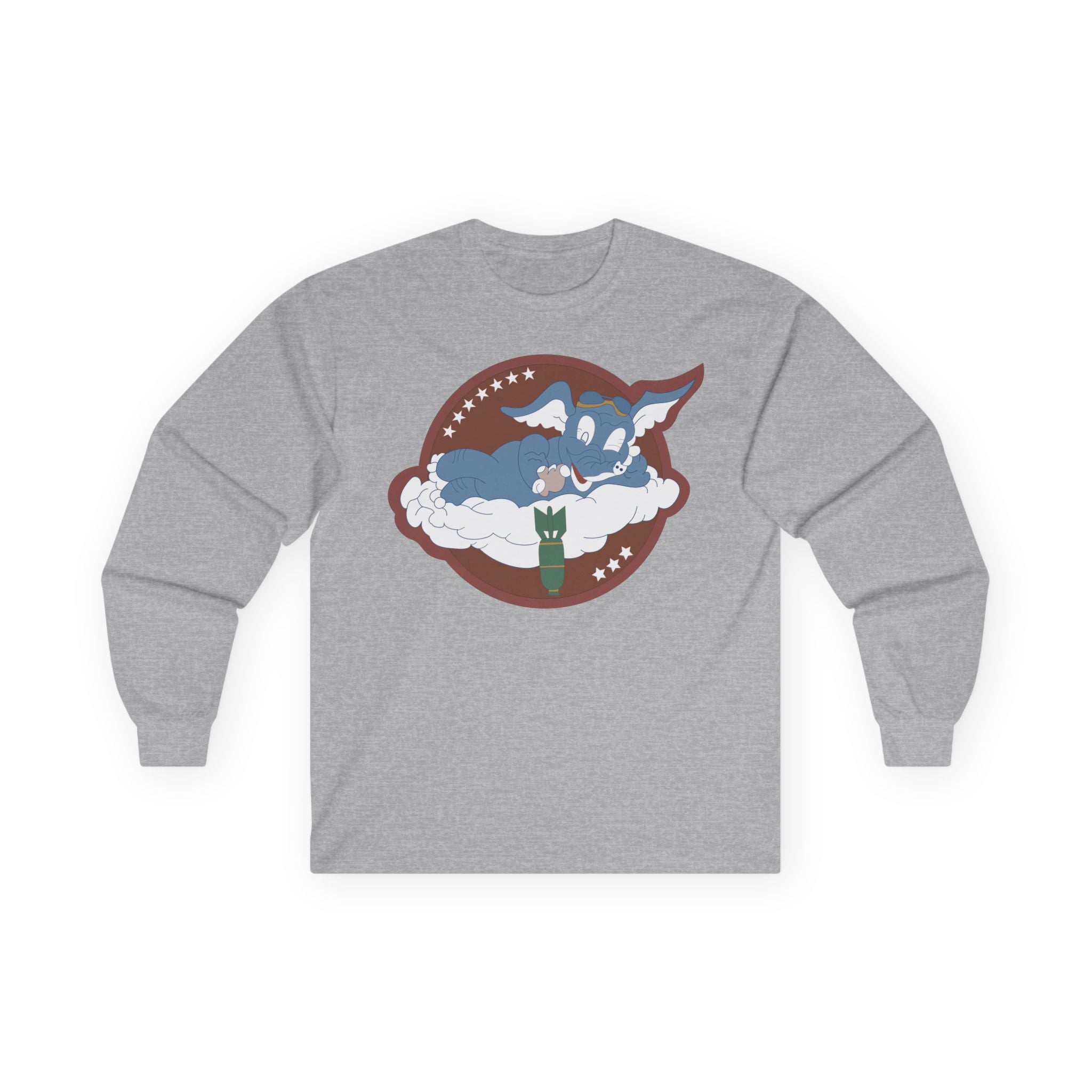 Unisex Long Sleeve Tee - AAC - 873rd Bomb Squadron, 498th Bomb Group - 20th AAF wo Txt X 300