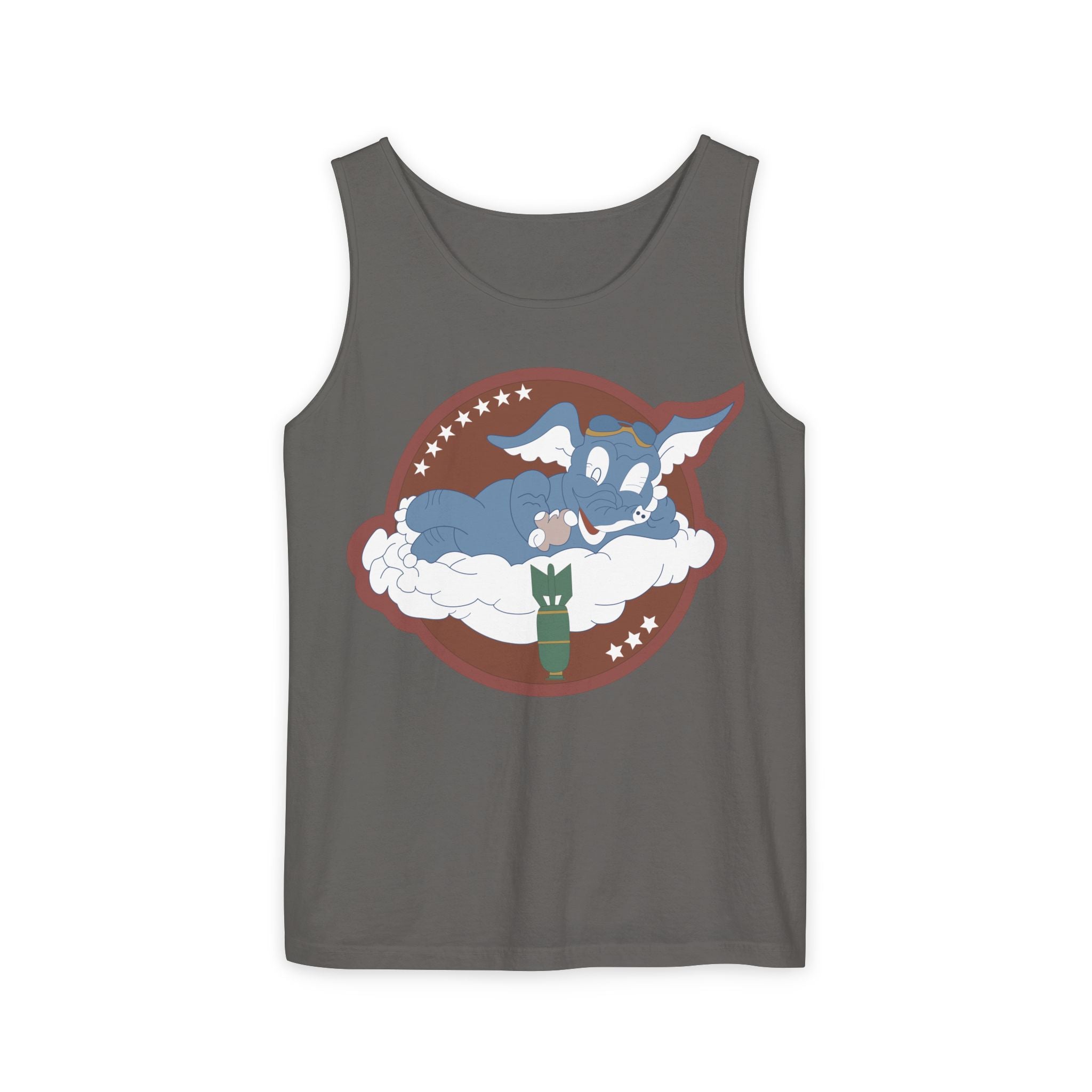 Unisex Garment-Dyed Tank Top - AAC - 873rd Bomb Squadron, 498th Bomb Group - 20th AAF wo Txt X 300