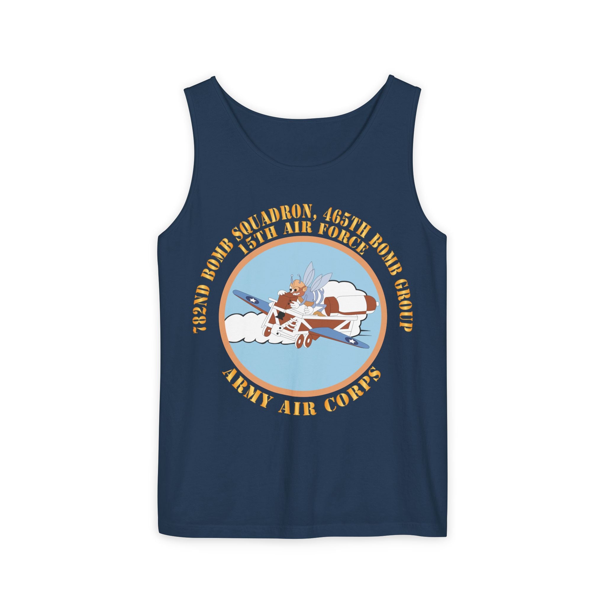 Unisex Garment-Dyed Tank Top - AAC - 782nd Bomb Squadron, 465th Bomb Group - 15th AF X 300