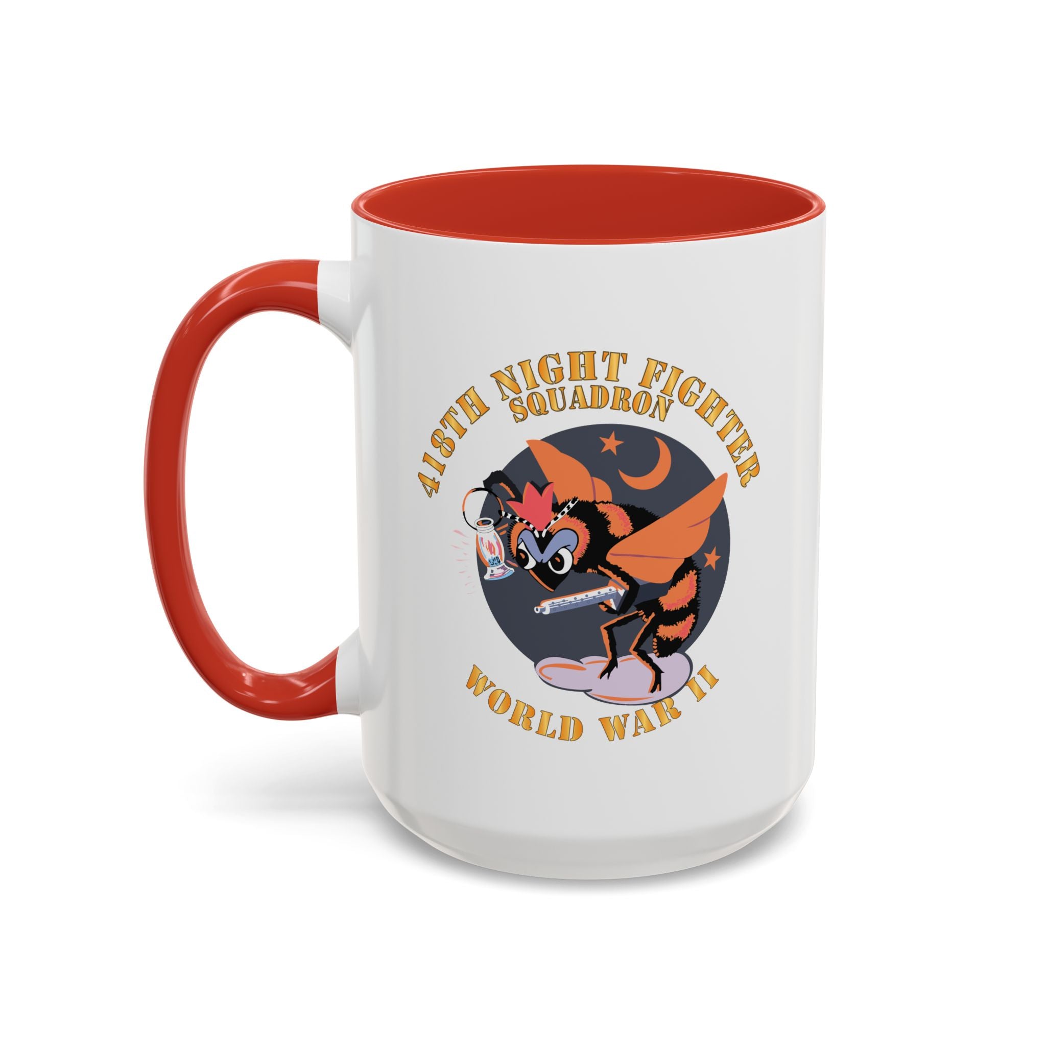 Accent Coffee Mug - AAC - 418th Night Fighter Squadron - WWII X 300