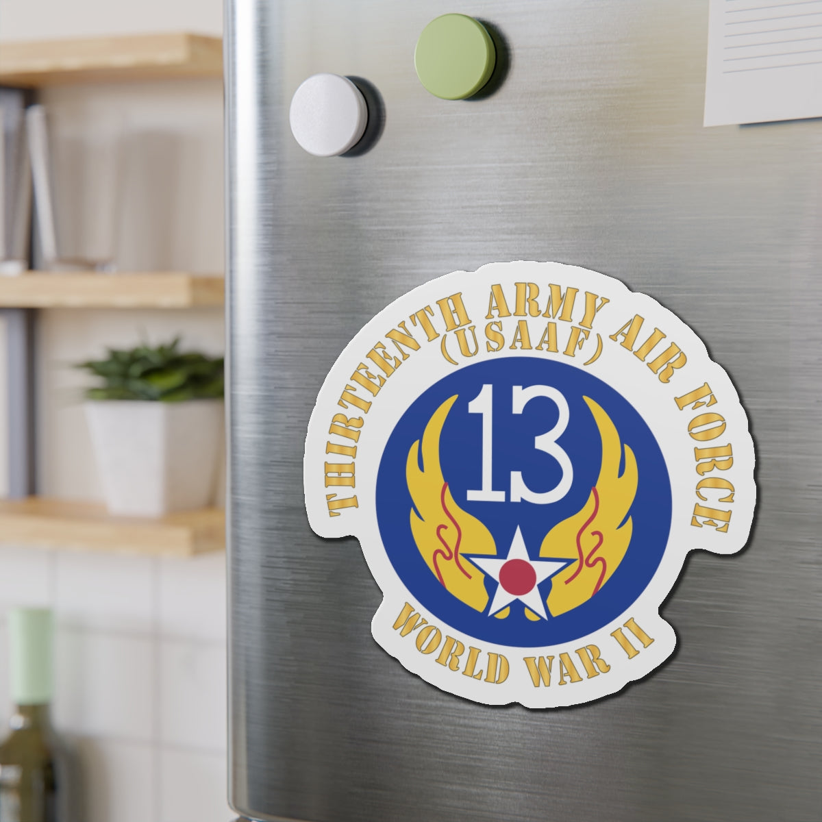 Die-Cut Magnets - AAC - SSI - 13th Air Force - WWII - USAAF x 300