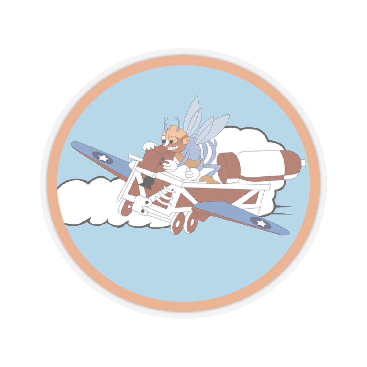 Kiss-Cut Stickers - AAC - 782nd Bomb Squadron, 465th Bomb Group - 15th AF wo Txt X 300