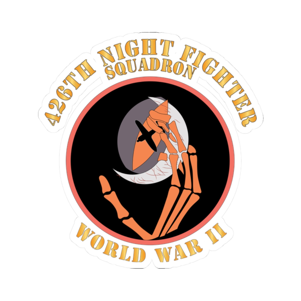 Kiss-Cut Stickers - AAC - 426th Night Fighter Squadron - WWII X 300