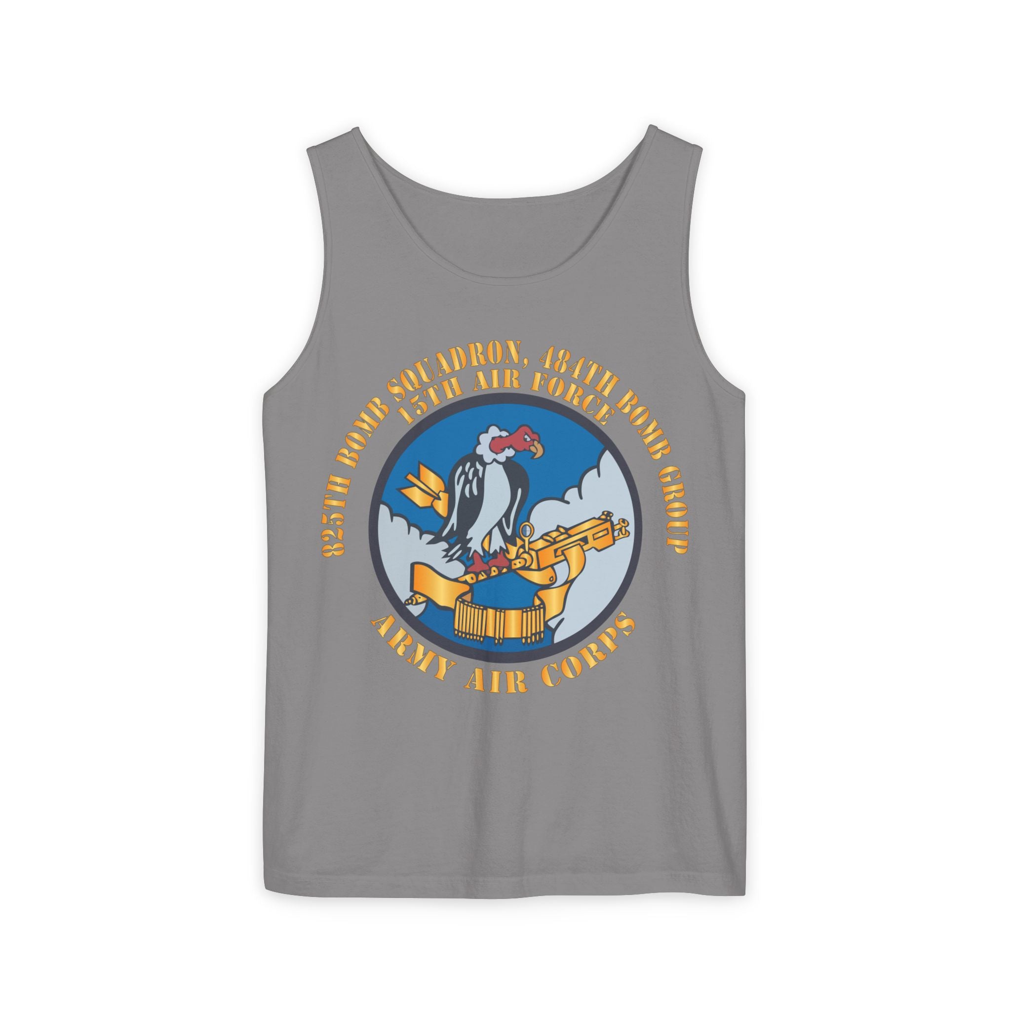 Unisex Garment-Dyed Tank Top - AAC - 825th Bomb Squadron, 484th Bomb Group - 15th AAF X 300