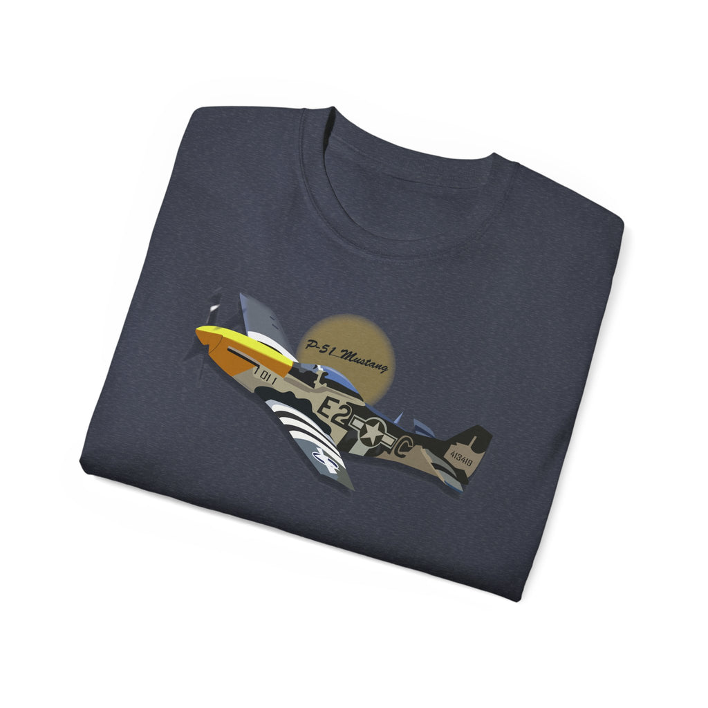 Unisex Ultra Cotton Tee - Army Air Corps P-51 Mustang wo AAC X 300