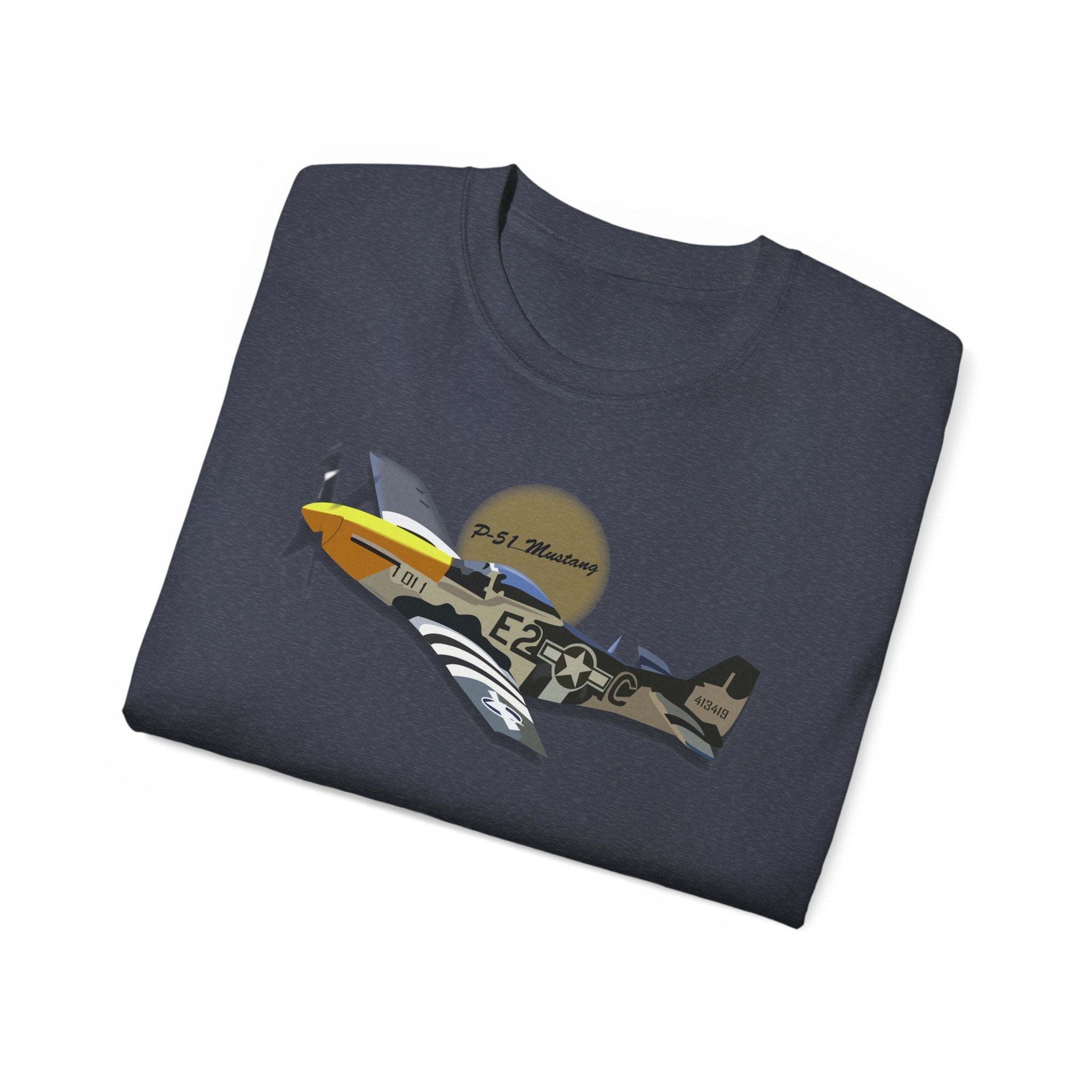Unisex Ultra Cotton Tee - Army Air Corps P-51 Mustang wo AAC X 300