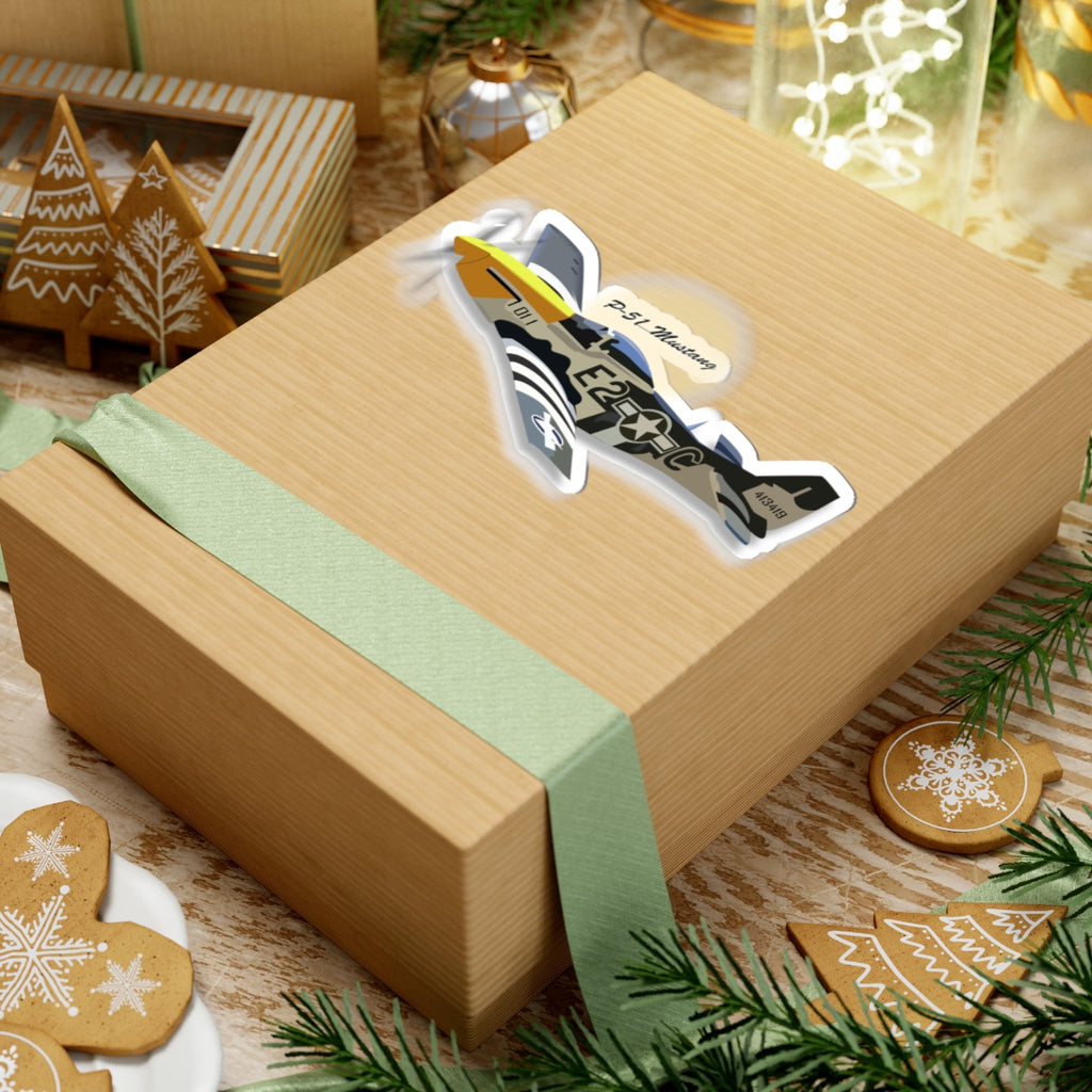 Kiss-Cut Stickers - Army Air Corps P-51 Mustang wo AAC X 300