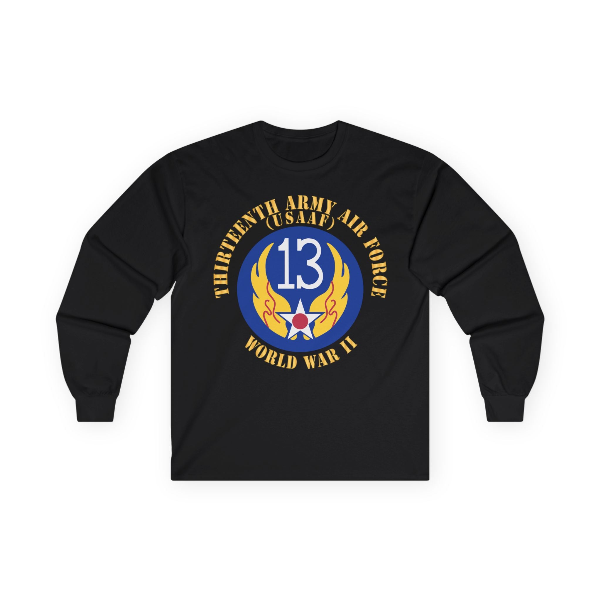 Unisex Long Sleeve Tee - AAC - SSI - 13th Air Force - WWII - USAAF x 300