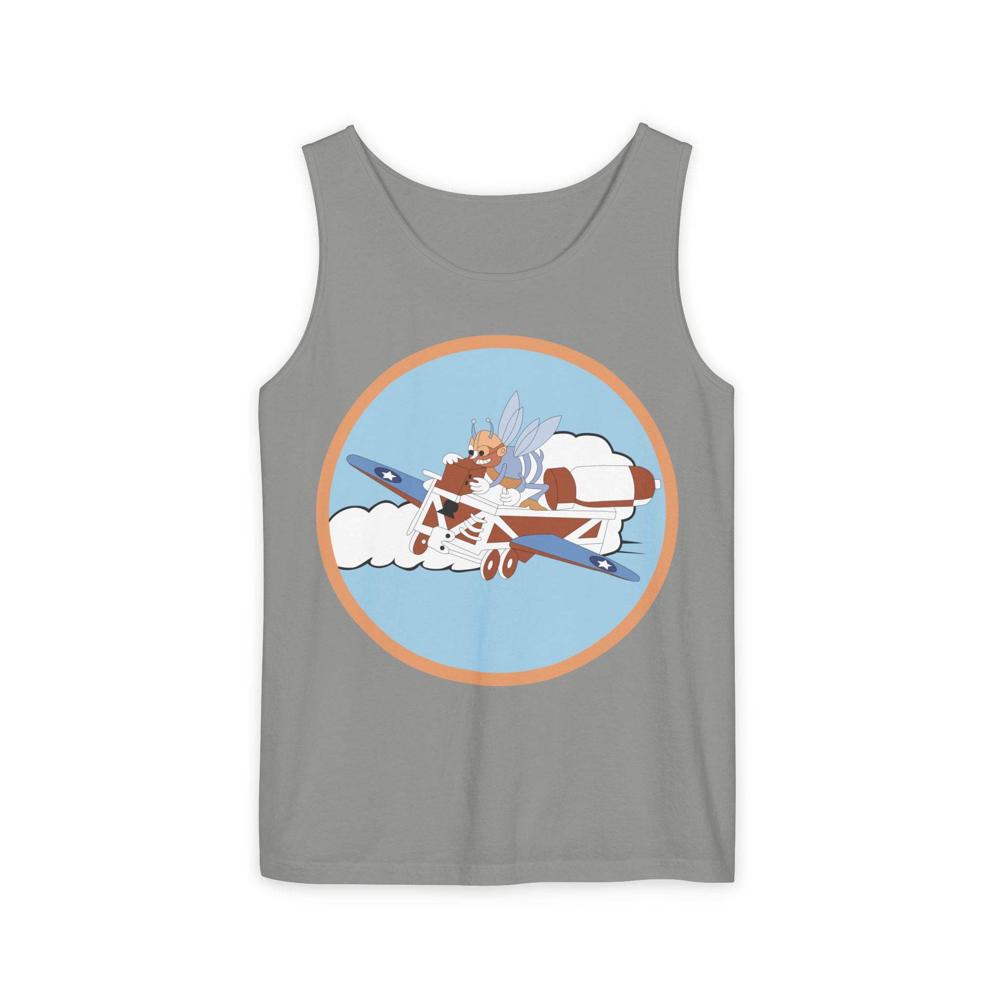 Unisex Garment-Dyed Tank Top - AAC - 782nd Bomb Squadron, 465th Bomb Group - 15th AF wo Txt X 300