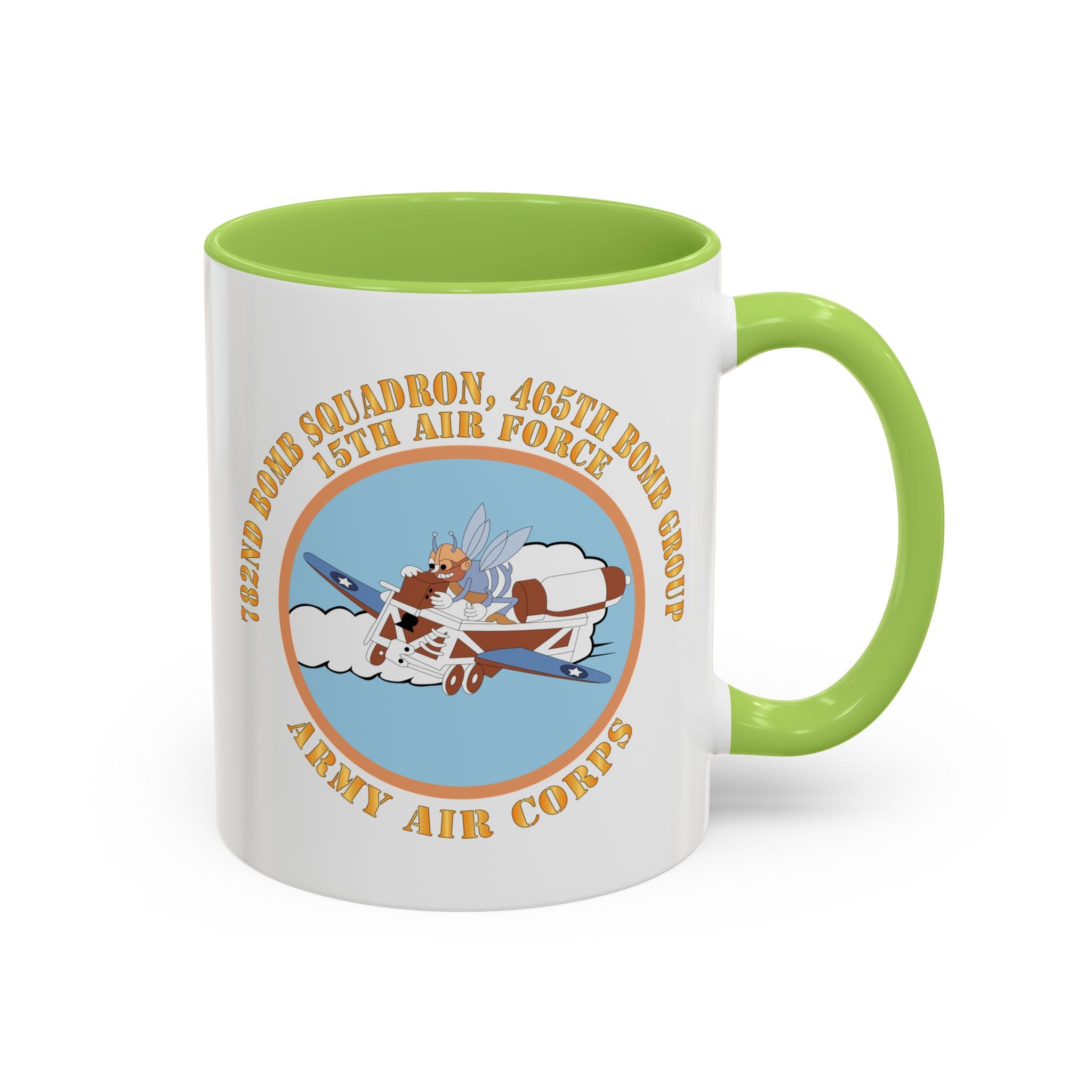 Accent Coffee Mug - AAC - 782nd Bomb Squadron, 465th Bomb Group - 15th AF X 300