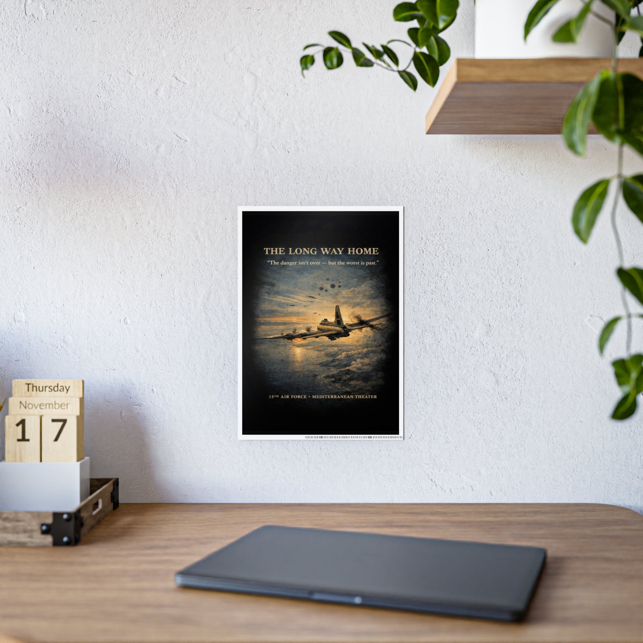 775th Bomb Squadron Vintage Air Force Tribute Poster Print - Gloss Poster - The Long Way Home