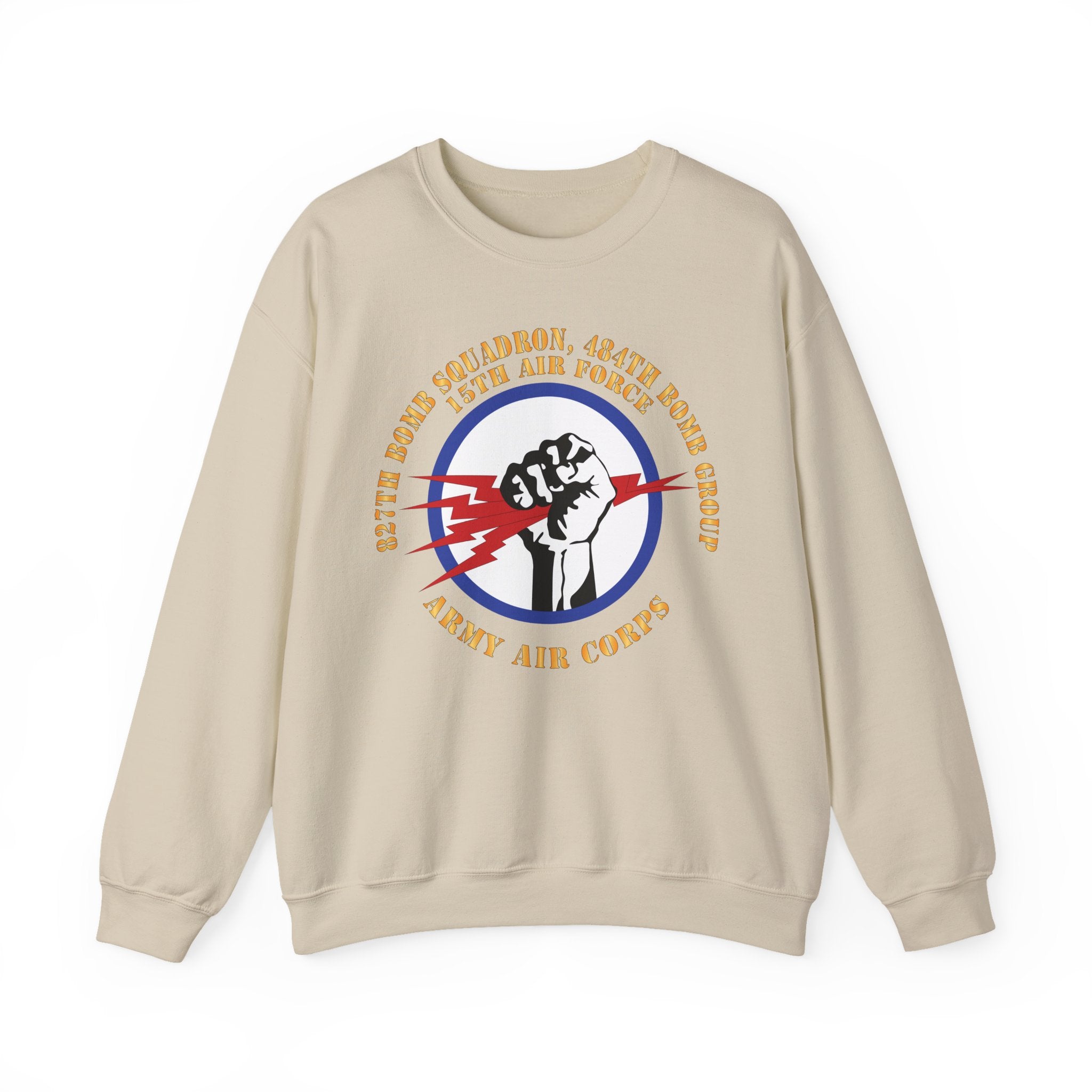 Crewneck Sweatshirt - AAC - 827th Bomb Squadron, 484th Bomb Group - 15th AAF X 300