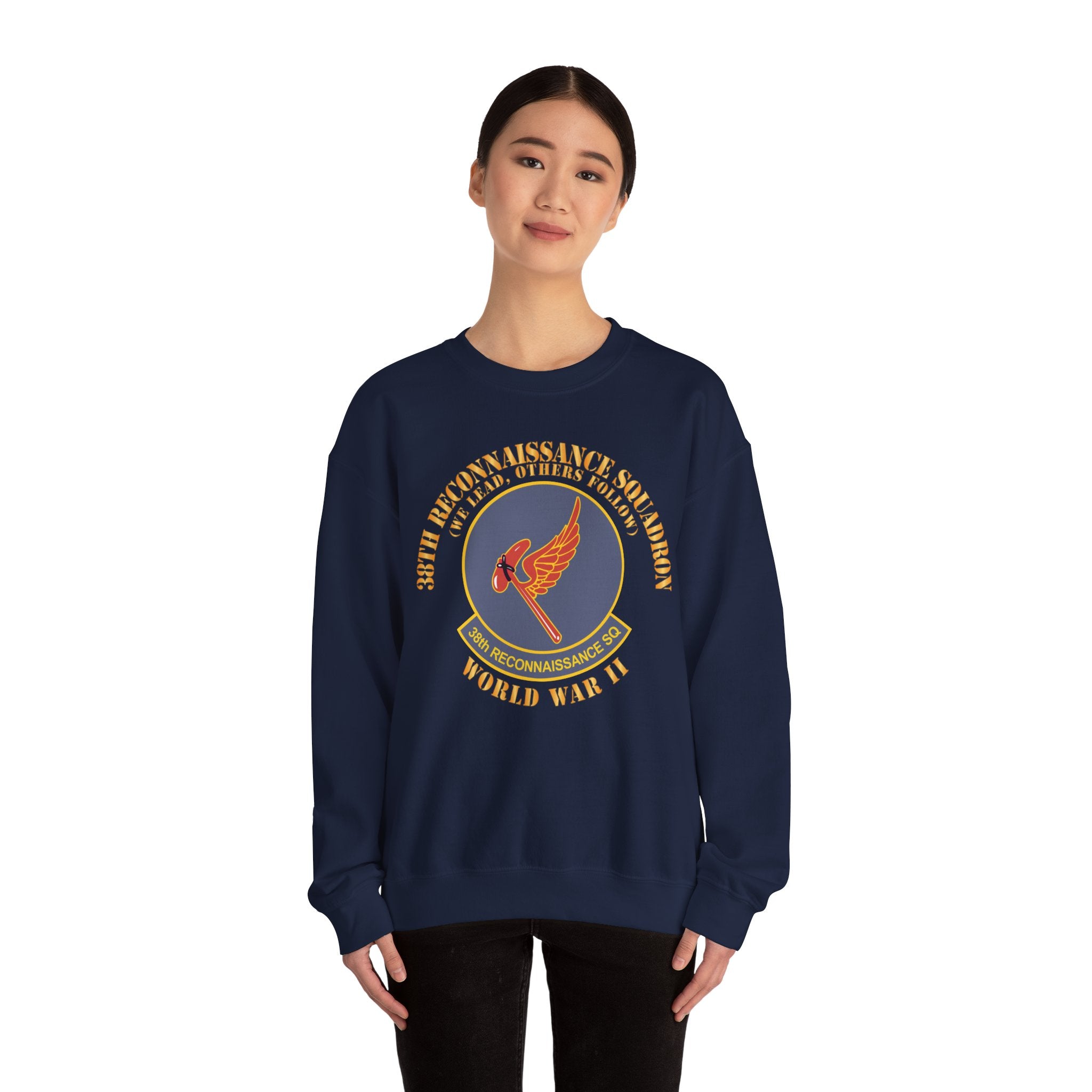 Crewneck Sweatshirt - AAC - 38th Reconnaissance Squadron - WWII X 300