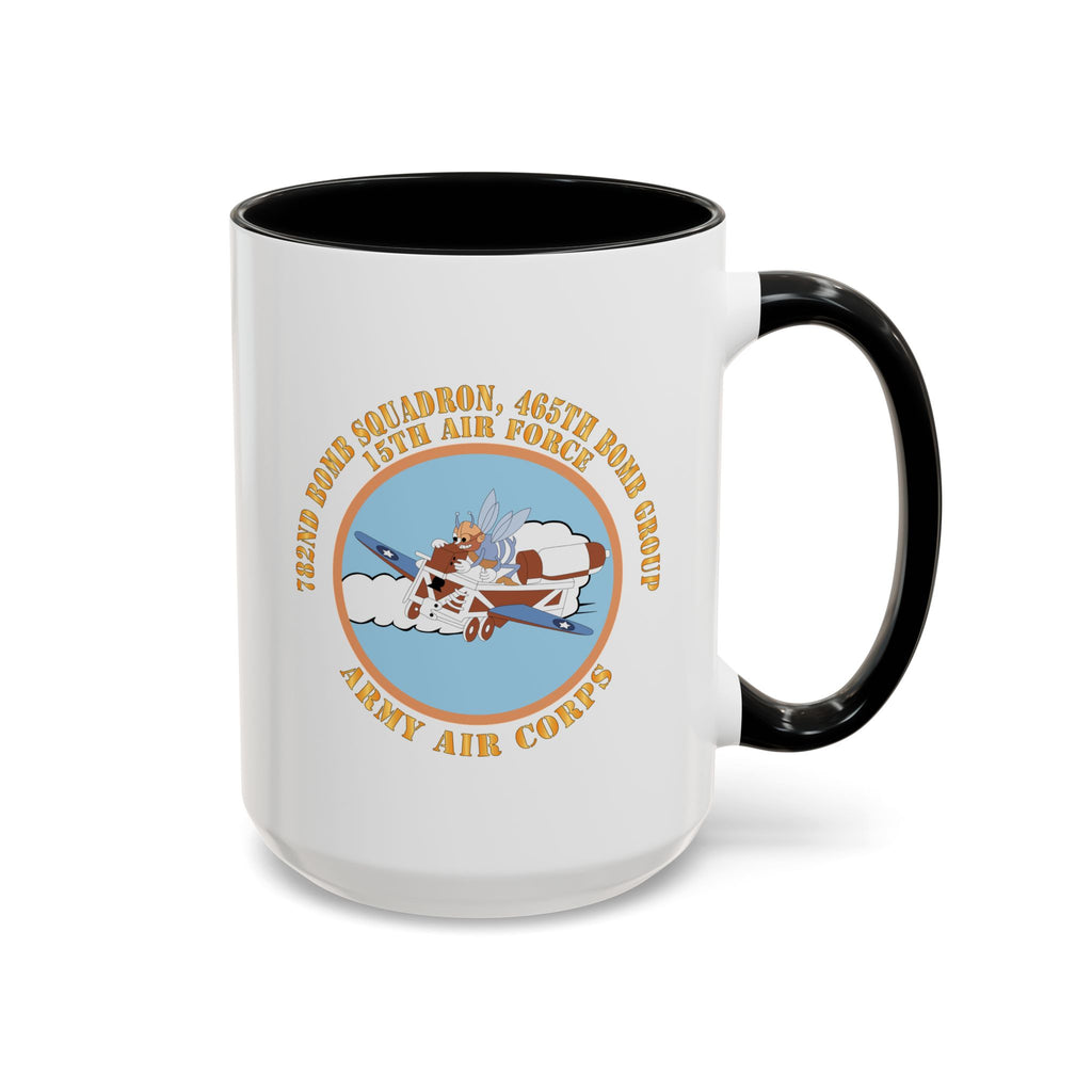 Accent Coffee Mug - AAC - 782nd Bomb Squadron, 465th Bomb Group - 15th AF X 300