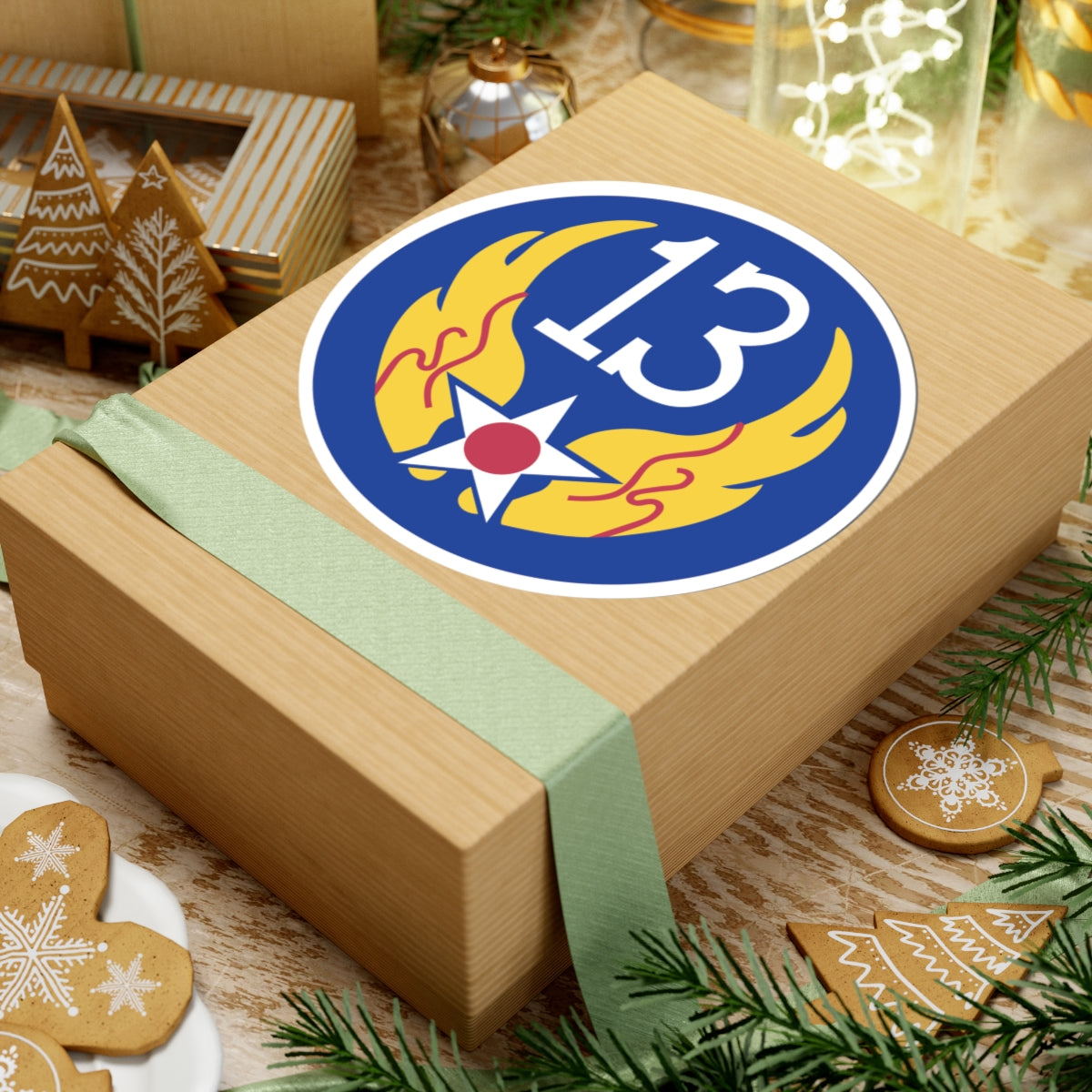 Kiss-Cut Stickers - AAC - SSI - 13th Air Force wo Txt X 300