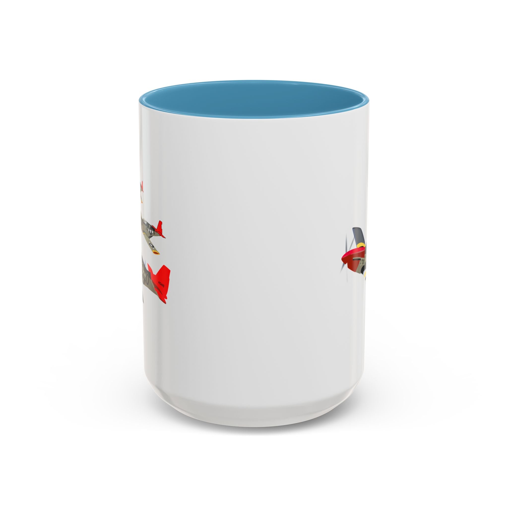 Accent Coffee Mug - Army - AAC - 332nd Fighter Group - 12th AF - Red Tails wo Txt