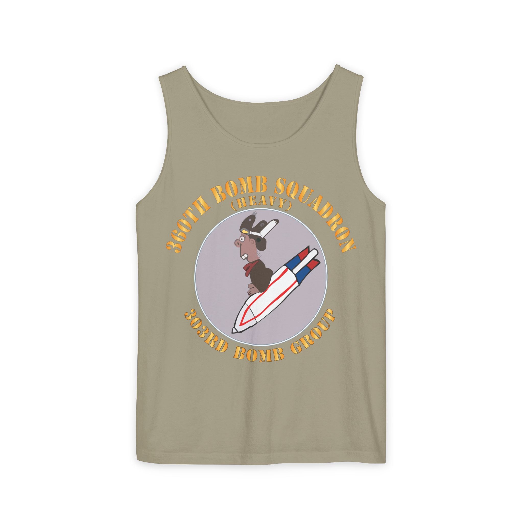 Unisex Garment-Dyed Tank Top - AAC - 360th Bomb Squadron - 303rd BG - WWII X 300