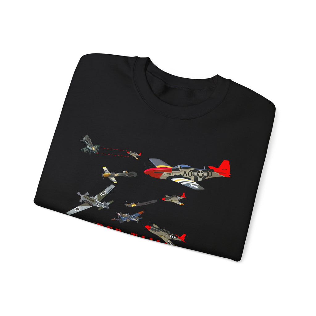Crewneck Sweatshirt - Army - AAC - 332nd Fighter Group - Red Tails - At War
