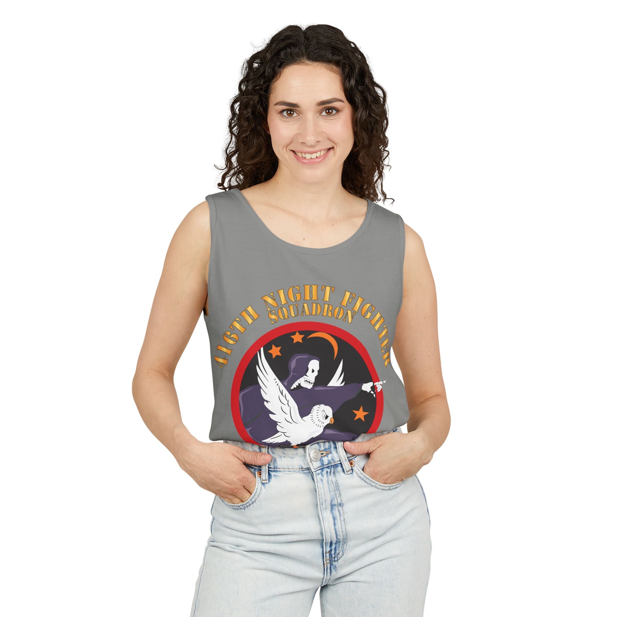 Unisex Garment-Dyed Tank Top - AAC - 416th Night Fighter Squadron - WWII X 300