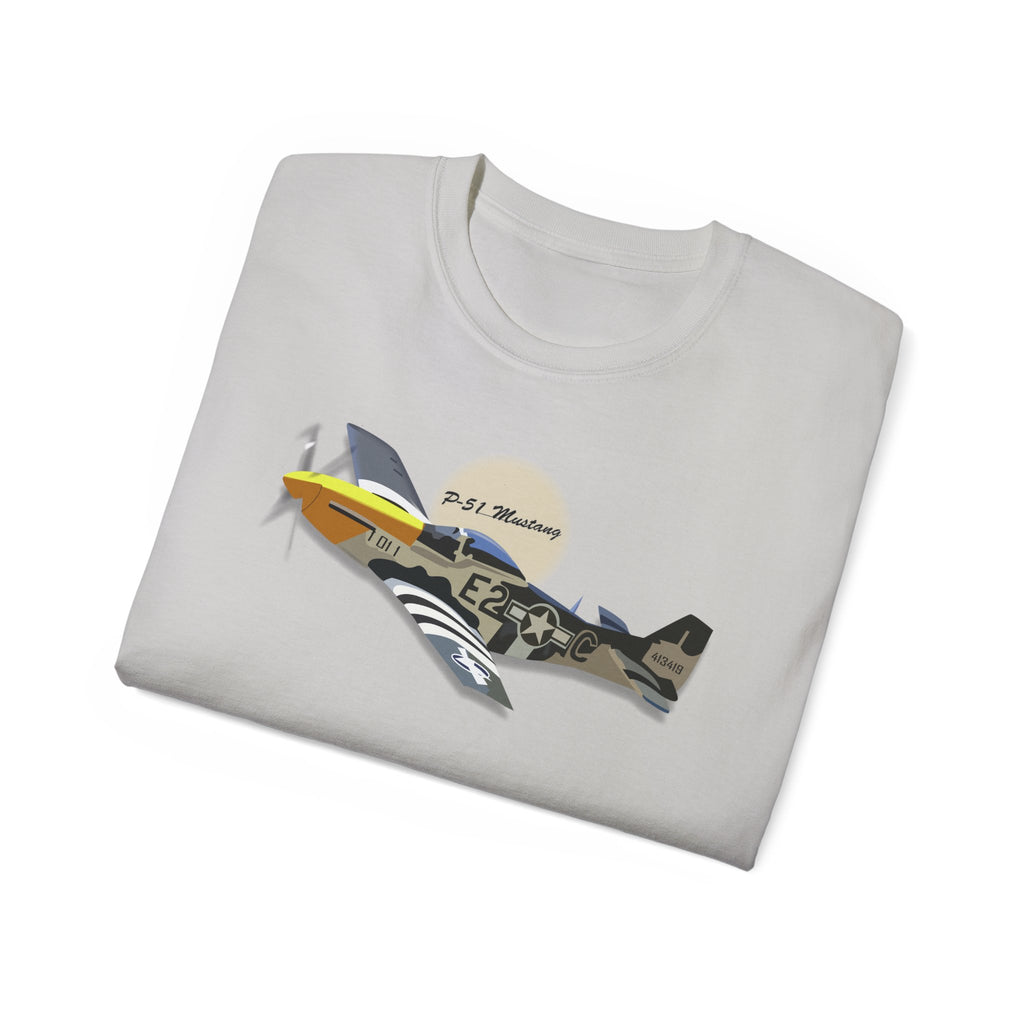 Unisex Ultra Cotton Tee - Army Air Corps P-51 Mustang wo AAC X 300